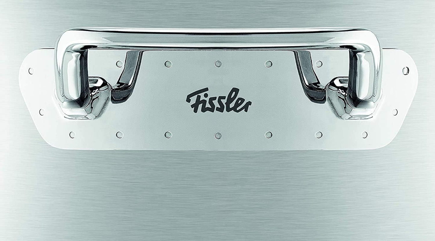 Fissler Pure-Profi Collection / Edelstahl-Wok (Ø 30 cm, 4,1 Liter) Stielwok mit Metall-Deckel, Wokpfanne-unbeschichtet - Induktion