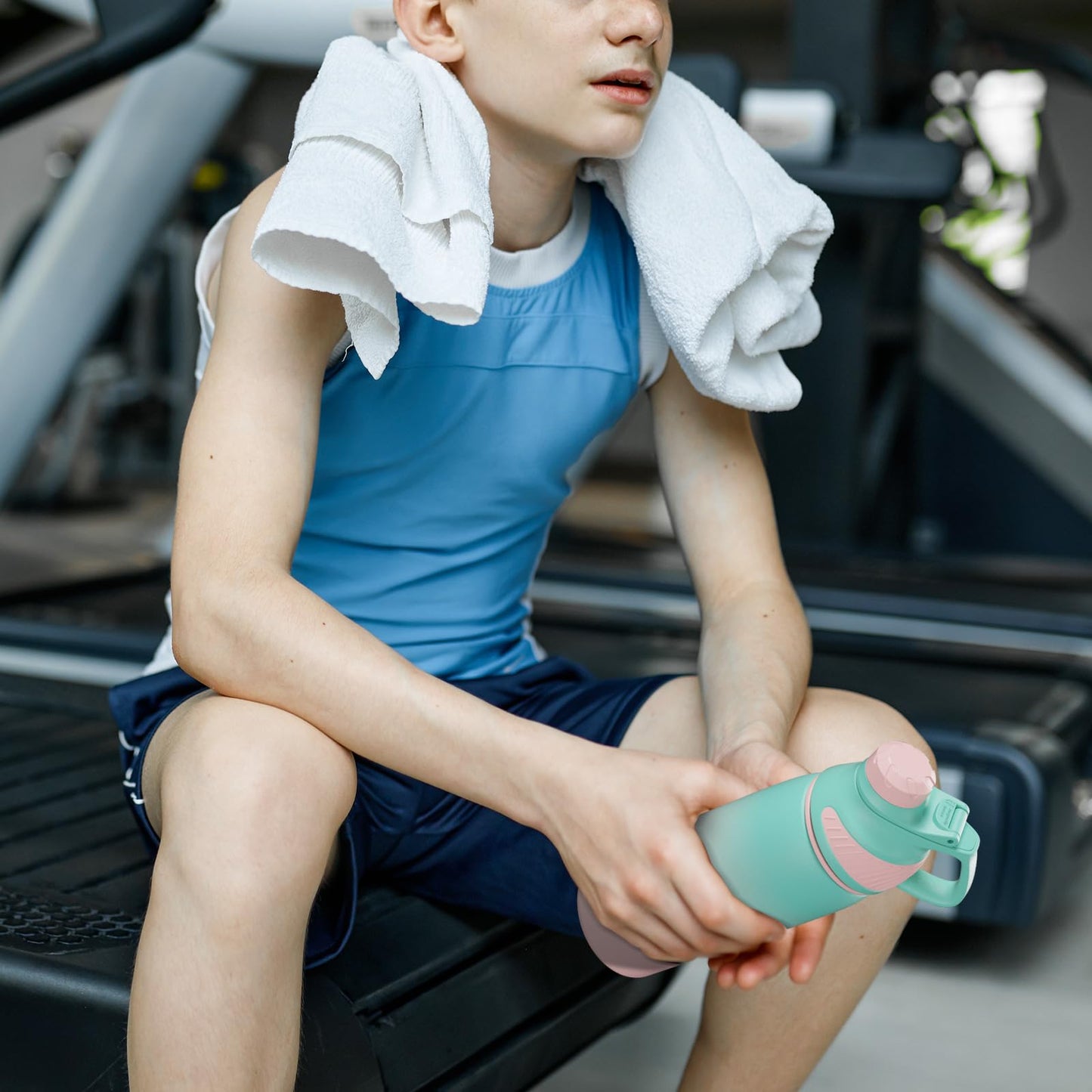 Fjbottle Edelstahl Trinkflasche Sport mit Magnetischem Deckel 1L, 800ml, 600ml, 400ml BPA-Frei Auslaufsichere Kinder Flasche - Kohlensäure geeignet 1500ML Wasserflasche Thermo für Schule, Fitness