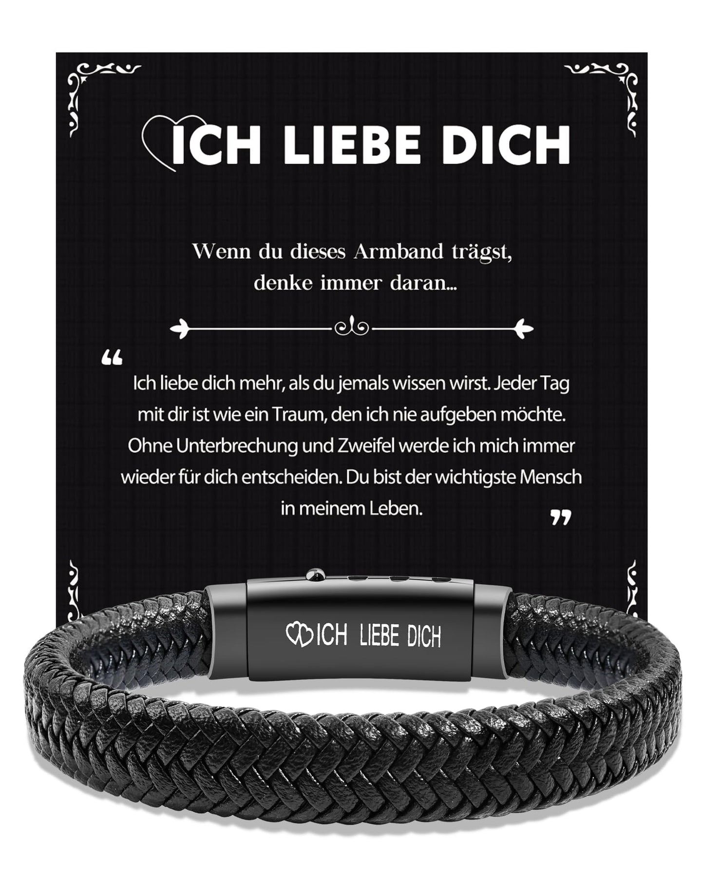 CheersLife Ich Liebe Dich Geschenke für Männer An Meinen Sohn Bruder Mann