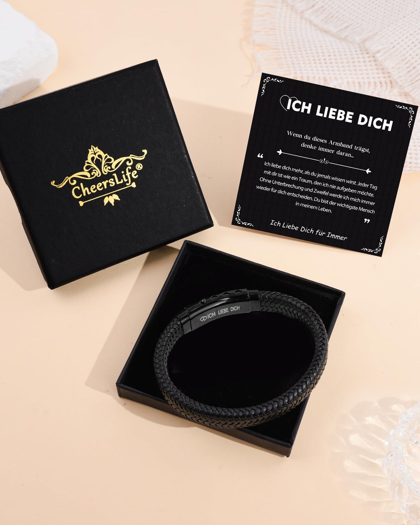 CheersLife Ich Liebe Dich Geschenke für Männer An Meinen Sohn Bruder Mann