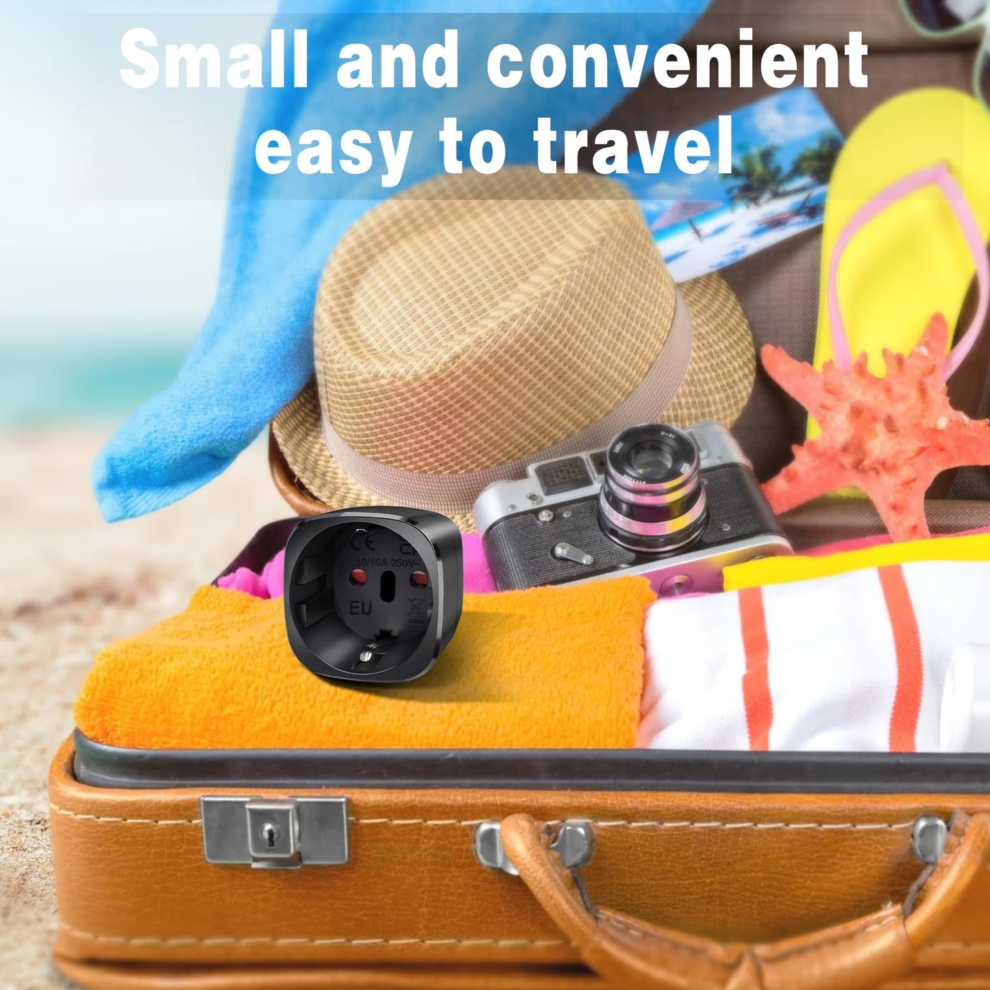 Reiseadapter USA 2Stück，USA Adapter Steckdose Deutschland Plug ，Adapter USA Deutschland Stecker für EU zu Amerika/Kanada/Mexiko/Thailand usw,Typ B Reisestecker Stromadapter,Weiß