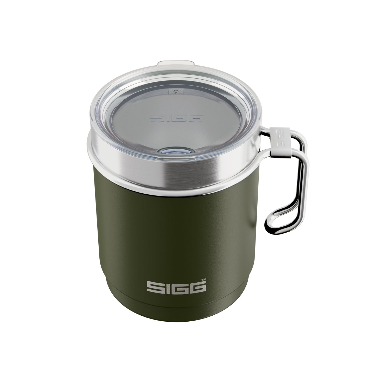 SIGG - Camp Thermobecher - Travel Mug Night Black - Mit Tritan-Deckel - Spülmaschinenfest - Mit Henkel - BPA-frei - Isolierbecher doppelwandig - Weiss - 0,3L, 6053.80