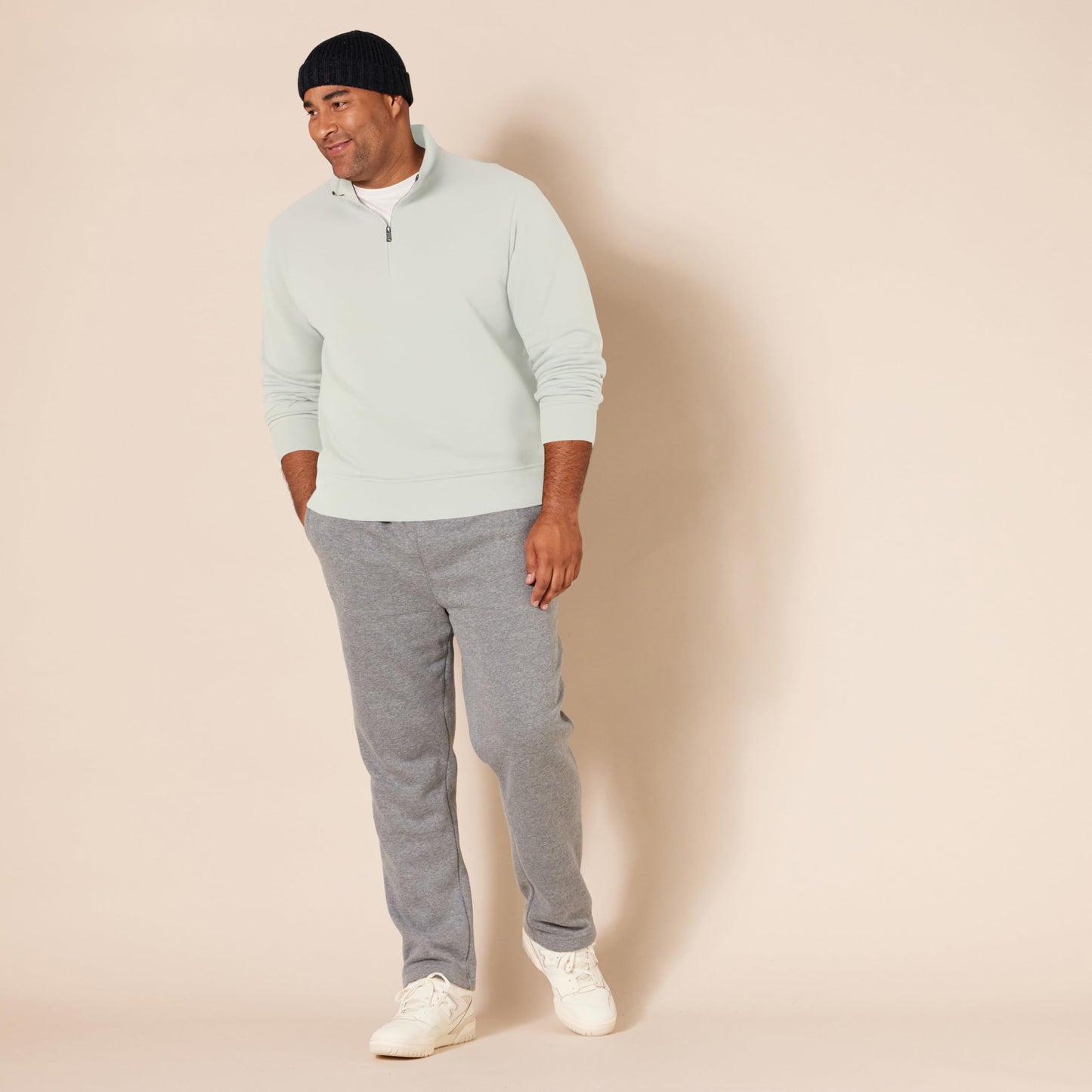 Amazon Essentials Men's Long Sleeve Fleece Quarter Zip Sweatshirt