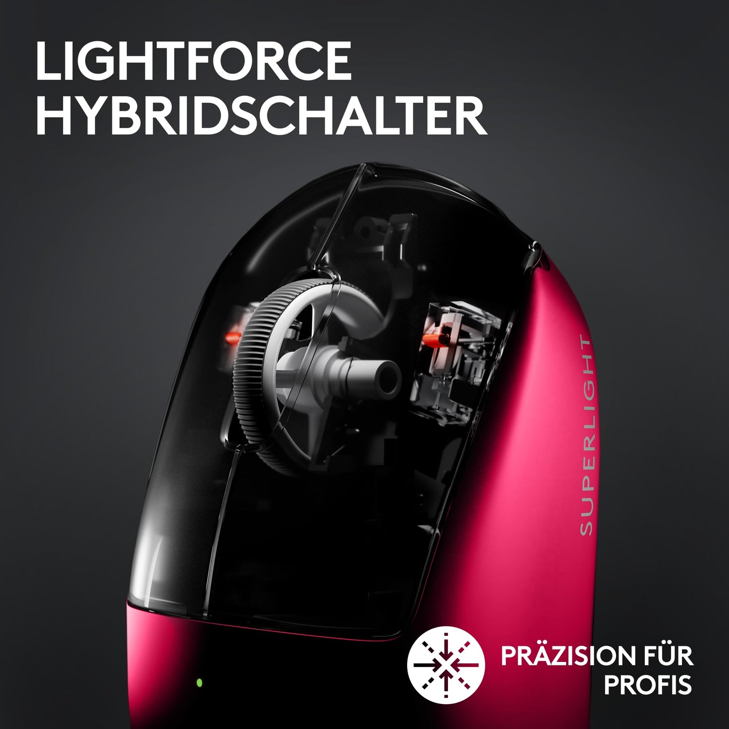 Logitech G PRO X SUPERLIGHT 2 LIGHTSPEED Kabellose Gaming-Maus, West Europa Verpackung, Lightweight, 60g, 8K-Abrufrate, 44K DPI, 5 programmierbare Tasten, USB-C, PC & Mac - Schwarz
