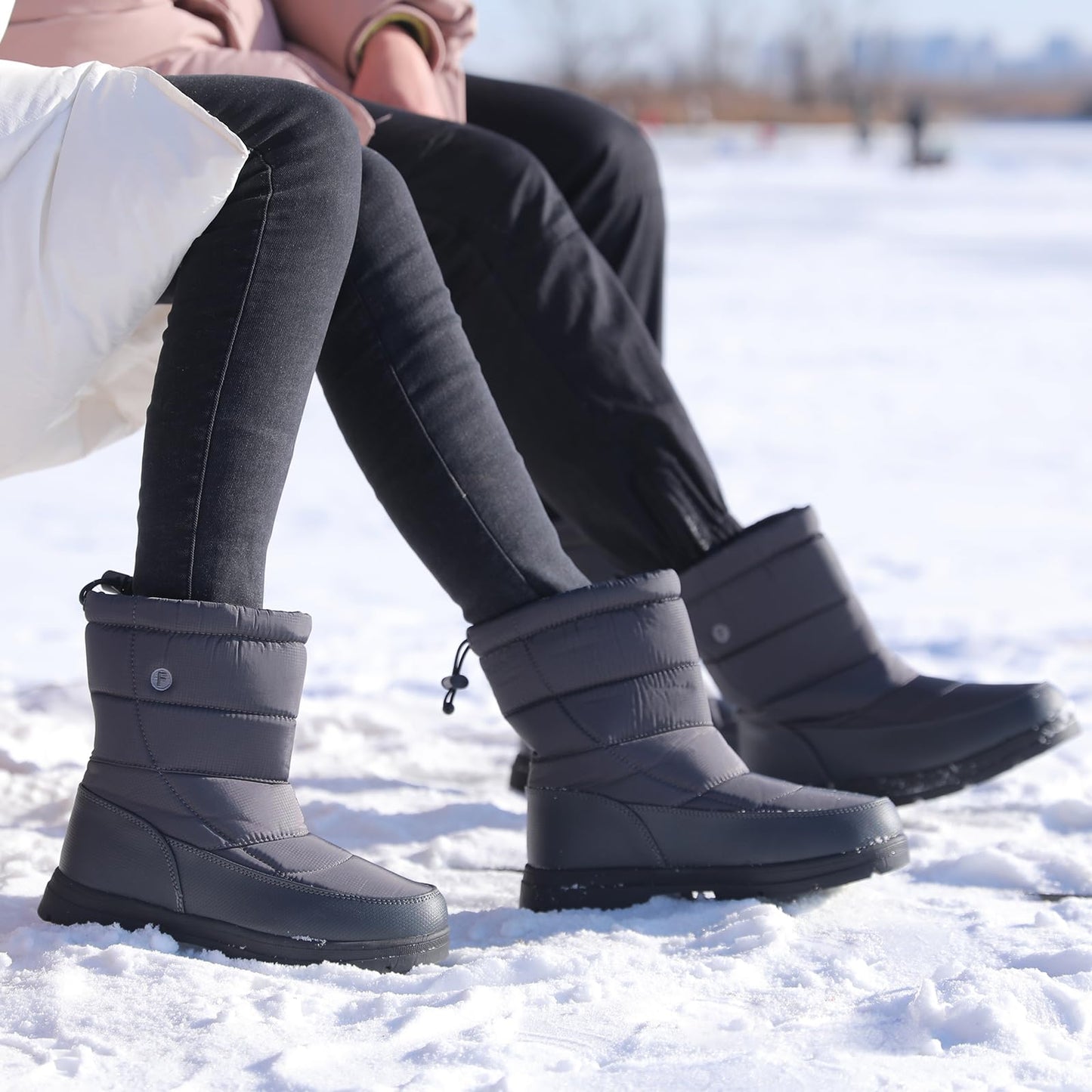 BARFULKER Winterschuhe Herren Damen Winterstiefel Outdoor Warm Gefüttert Schneestiefel,Gr.36-46 EU