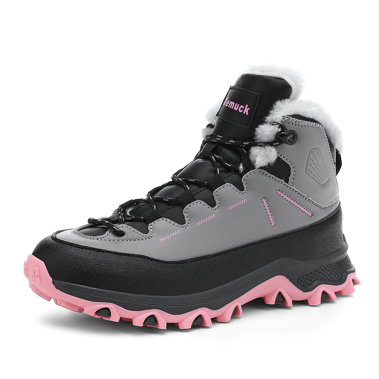 Children's Winter Boots Warm Lined Snow Boots Comfortable Waterproof Boys Girls Non-Slip Hiking Shoes Winter Shoes Size 29-38