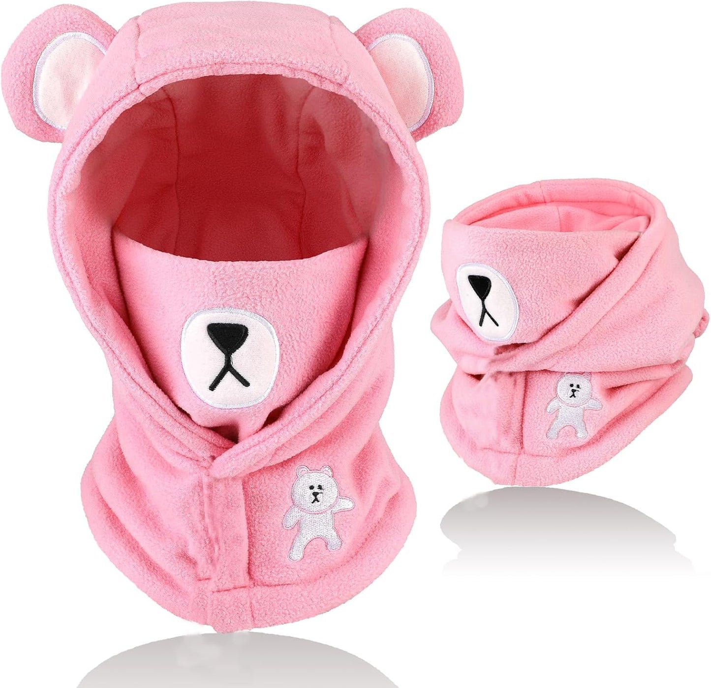 Children's Winter Thermal Fleece Balaclava 4-12 Years, Multifunctional Windproof Adjustable Face Mask, Ski Mask, Warm Hat, Balaclava, Neck Warmer Scarf for Boys and Girls, Outdoor Activities