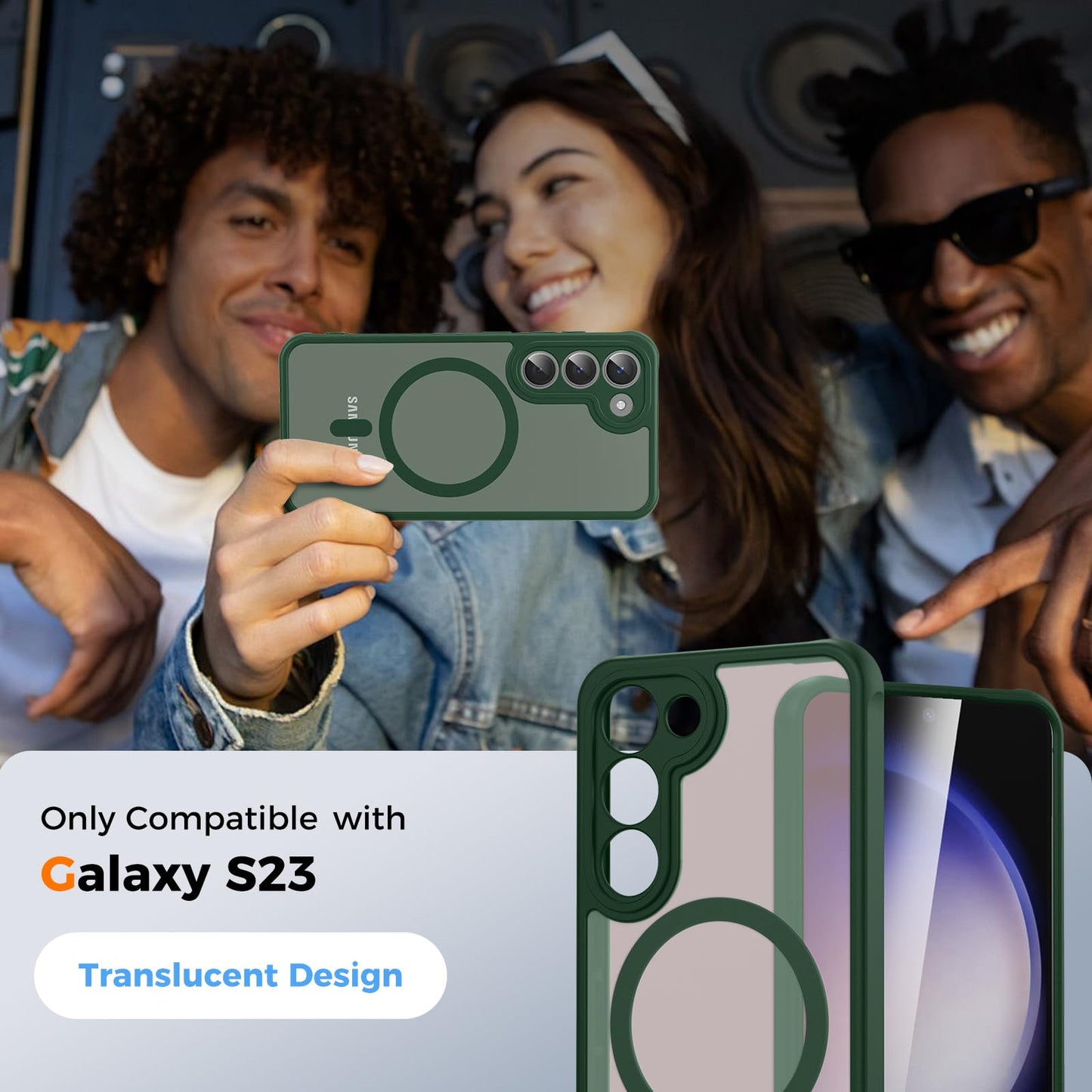 für Samsung Galaxy S25 Ultra Hülle für Magsafe, Magnetisch Handyhülle für S25 Ultra Hülle, Kameraschutz Stoßfeste Kratzfeste Durchscheinende Schutzhülle für Samsung S25 Ultra Case, Schwarz