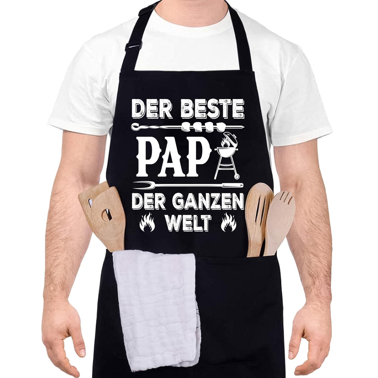 Lustige Kochschürze für Männer,Grillschürze Verstellbare Schürze