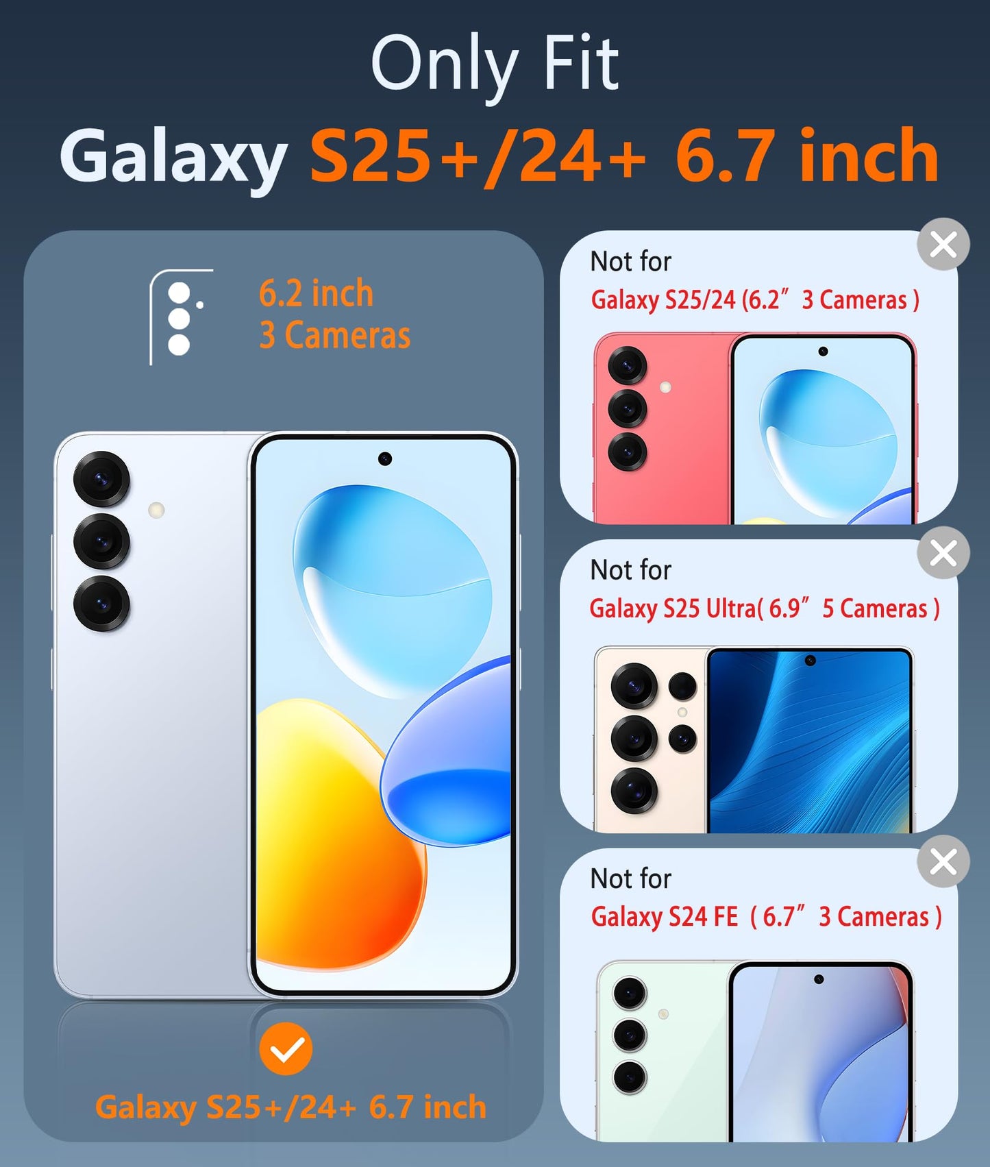 FNTCASE Case for Samsung Galaxy S25 Ultra 6.9 Inches, Military Drop Protection, Anti-Yellowing, Robust, Durable, Shockproof, Protective, Transparent, Clear