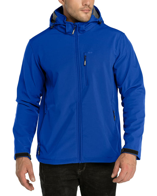 33,000ft Softshelljacke für Herren Wasserdicht Winterjacke Winddicht Warme Fleece Gefüttert Windbreaker Funktionsjacke Outdoorjacke für Wandern Fahrrad Camping