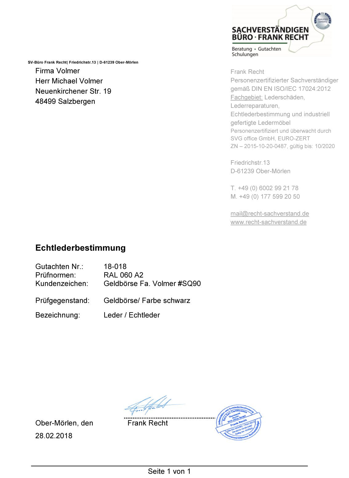 Fa.Volmer ® Leder Geldbörse Herren - extra-stabile Doppelnaht - 9 Fächer für Kreditkarten - Querformat - VO11 (01 schwarz)