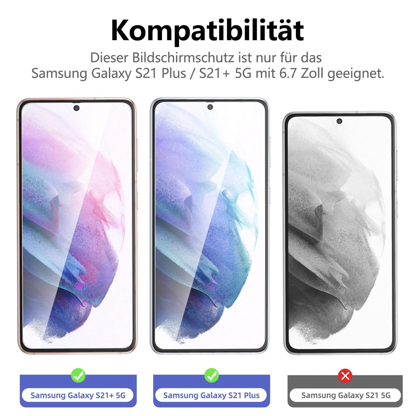 NEW'C Pack of 3 for Samsung Galaxy S25 Ultra Tempered Glass, Scratch Free, 9H Hardness, HD Screen Protector, Ultra Clear, Ultra Resistant