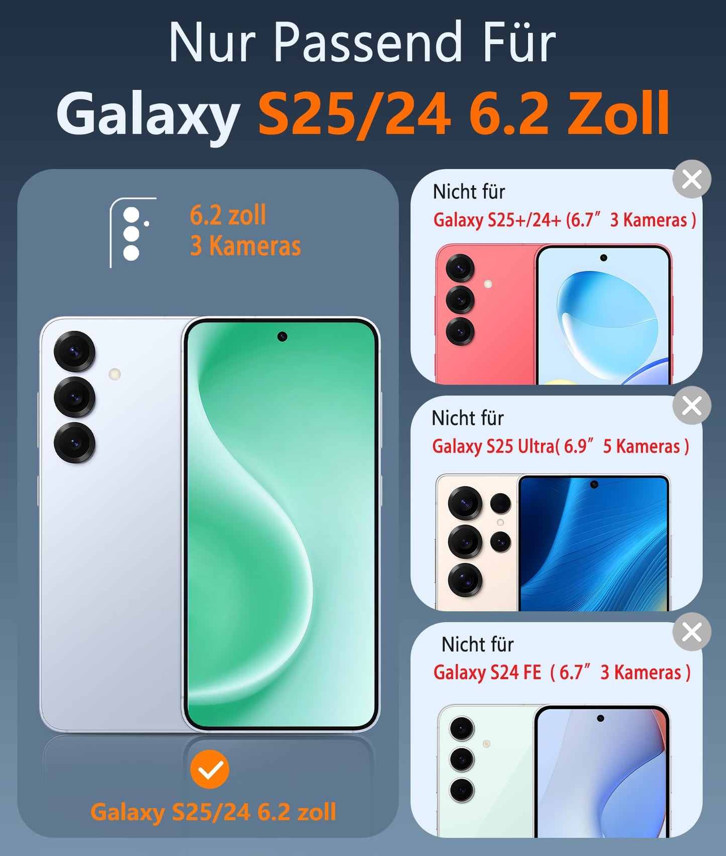 FNTCASE Case for Samsung Galaxy S25 Ultra 6.9 Inches, Military Drop Protection, Anti-Yellowing, Robust, Durable, Shockproof, Protective, Transparent, Clear