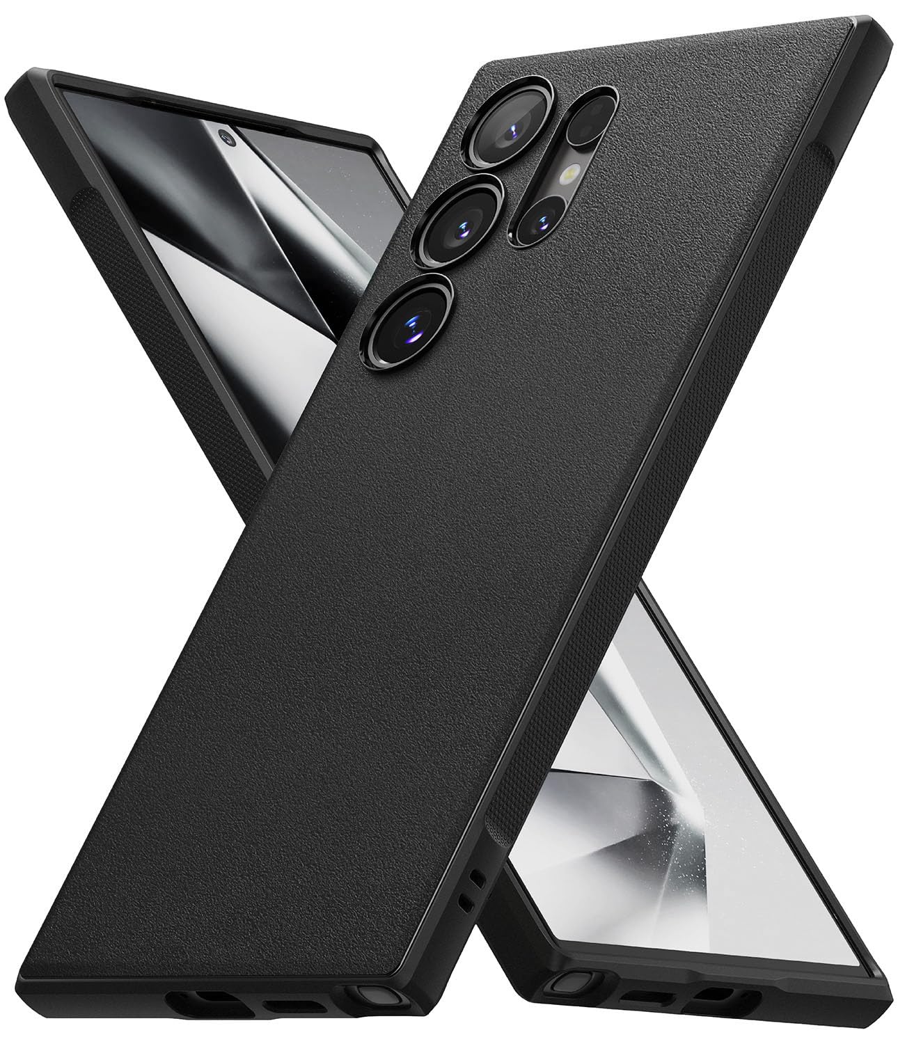 Ringke Onyx Case Compatible with Samsung Galaxy S25 Ultra, Firm Grip, Non-Slip Elegant Design, Perfect Fit, TPU Shockproof Scratch-Resistant Unique Texture Mobile Phone Case, Dark Green