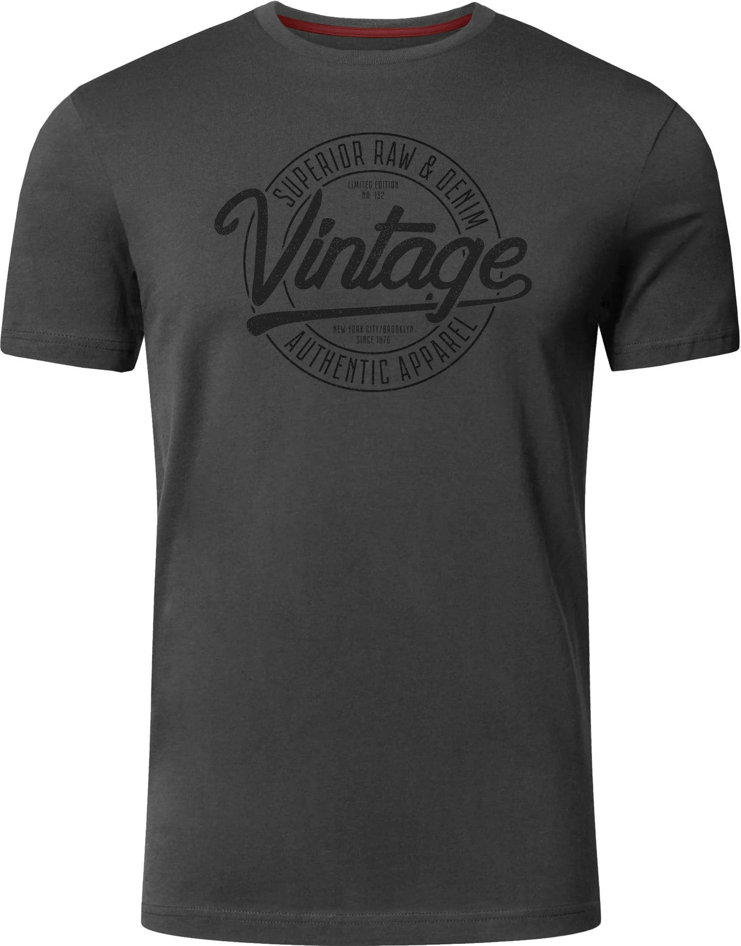 FULL TIME SPORTS Herren Baumwolle T-Shirt 4er Set Pack PRINT-001