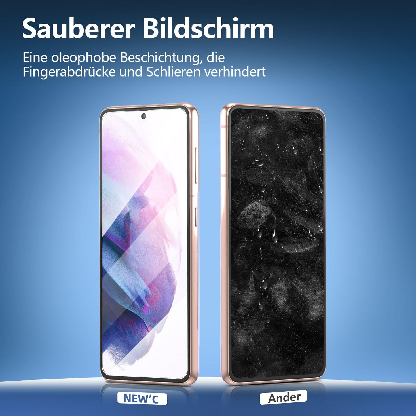 NEW'C Pack of 3 for Samsung Galaxy S25 Ultra Tempered Glass, Scratch Free, 9H Hardness, HD Screen Protector, Ultra Clear, Ultra Resistant