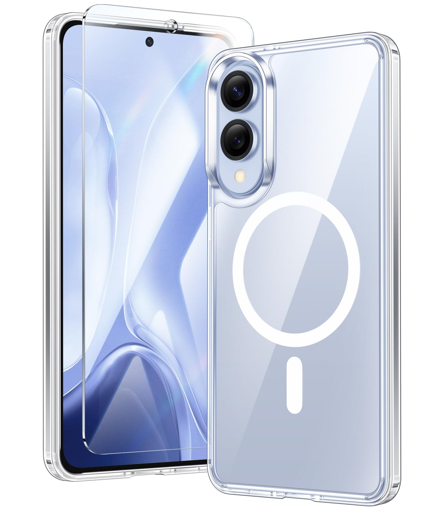 FNTCASE Case for Samsung Galaxy S25 Ultra 6.9 Inches, Military Drop Protection, Anti-Yellowing, Robust, Durable, Shockproof, Protective, Transparent, Clear