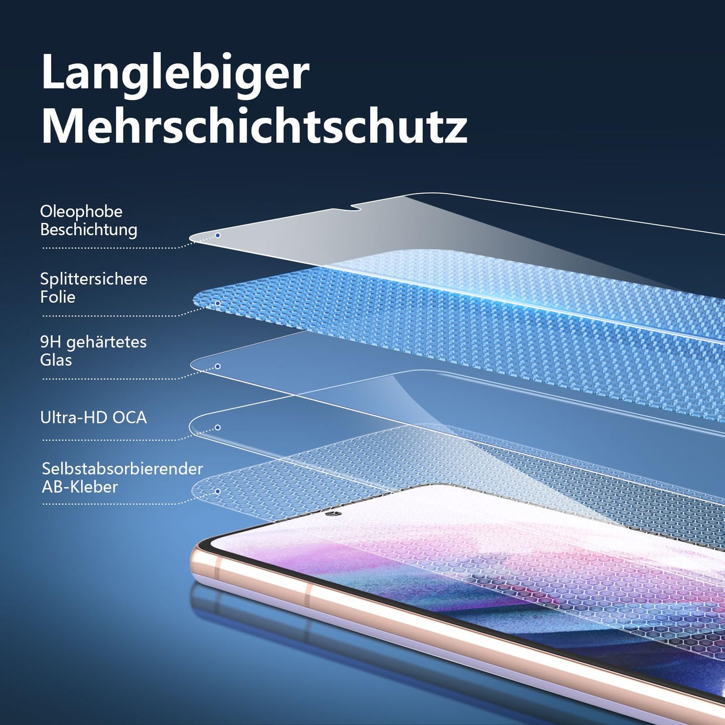 NEW'C Pack of 3 for Samsung Galaxy S25 Ultra Tempered Glass, Scratch Free, 9H Hardness, HD Screen Protector, Ultra Clear, Ultra Resistant