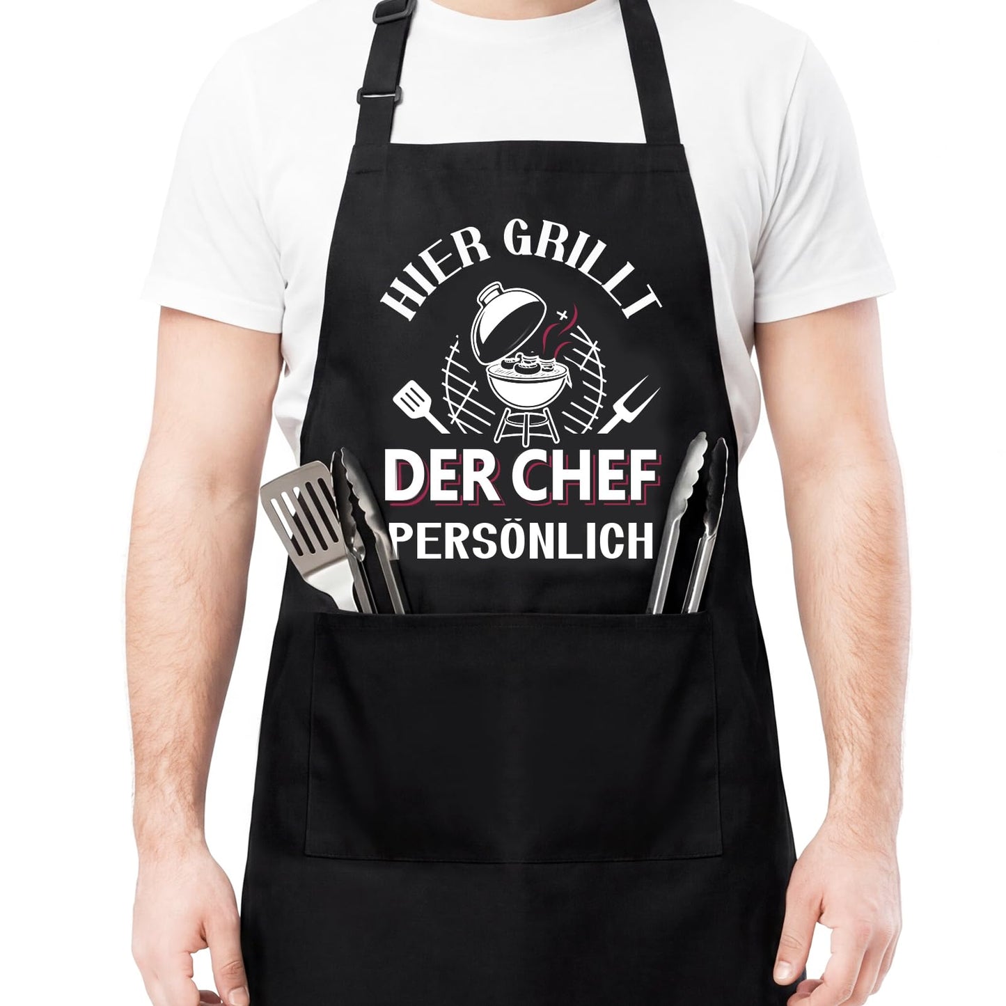 Lustige Kochschürze für Männer,Grillschürze Verstellbare Schürze