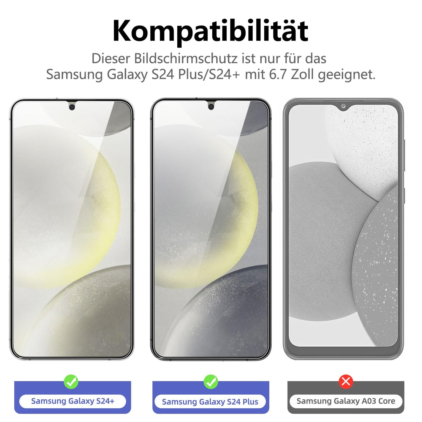 NEW'C Pack of 3 for Samsung Galaxy S25 Ultra Tempered Glass, Scratch Free, 9H Hardness, HD Screen Protector, Ultra Clear, Ultra Resistant