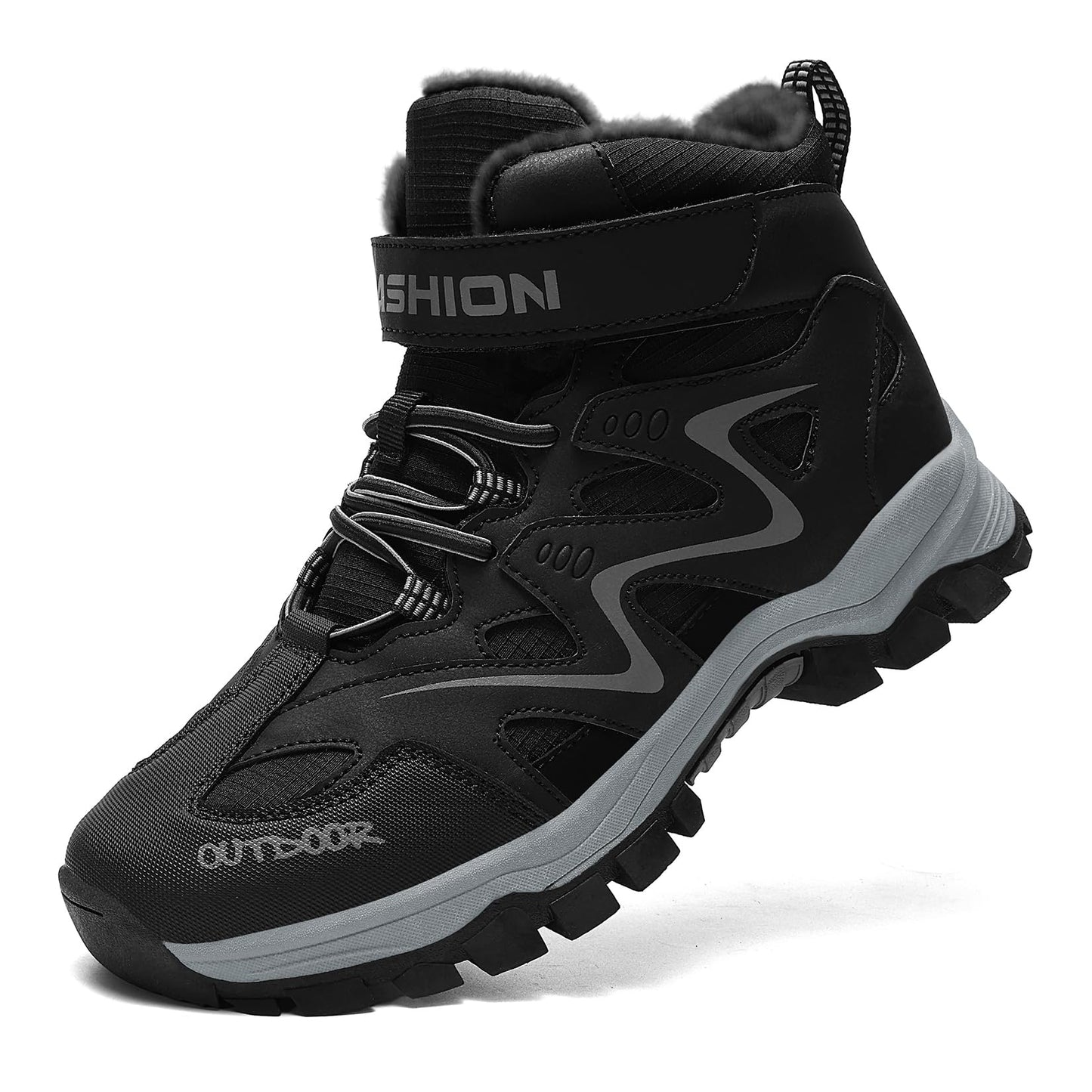 ASHION Winter Shoes Children's Winter Boots Boys Girls Snow Boots Hiking Boots Warm Lined Boots