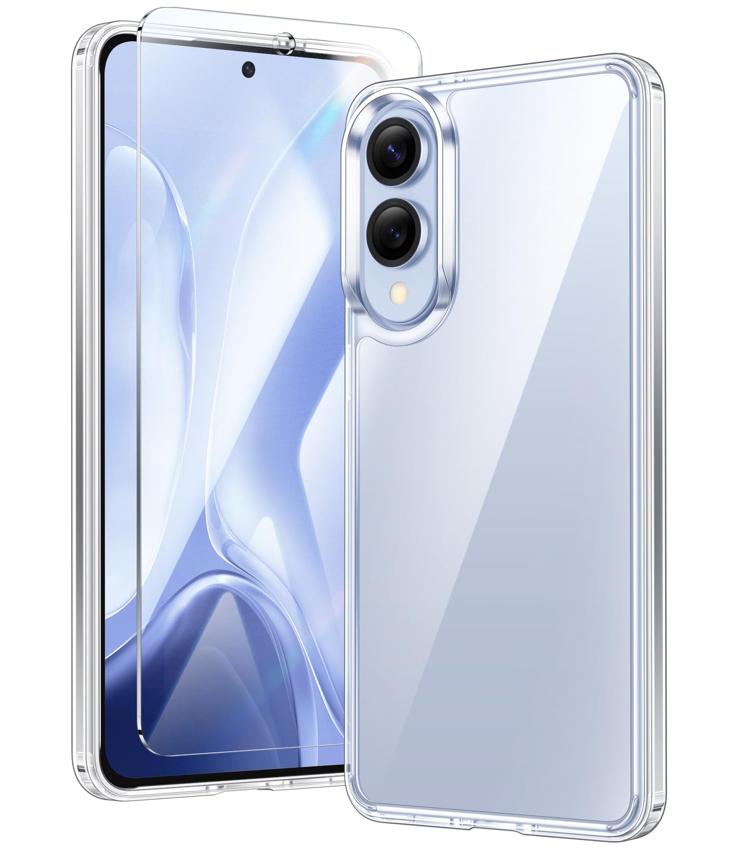 FNTCASE Case for Samsung Galaxy S25 Ultra 6.9 Inches, Military Drop Protection, Anti-Yellowing, Robust, Durable, Shockproof, Protective, Transparent, Clear