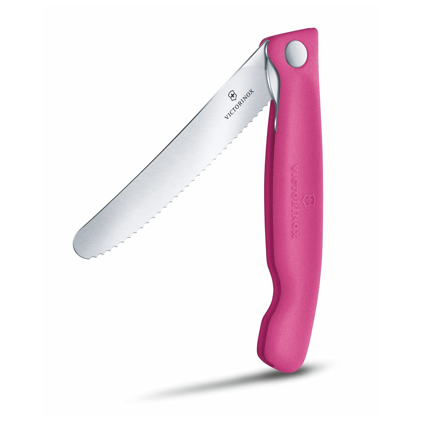 Victorinox Swiss Classic Profi Tomaten- und Tafelmesser, Extra Scharfe Klinge, Wellenschliff, 11 cm, Rostfreier Stahl, gelb