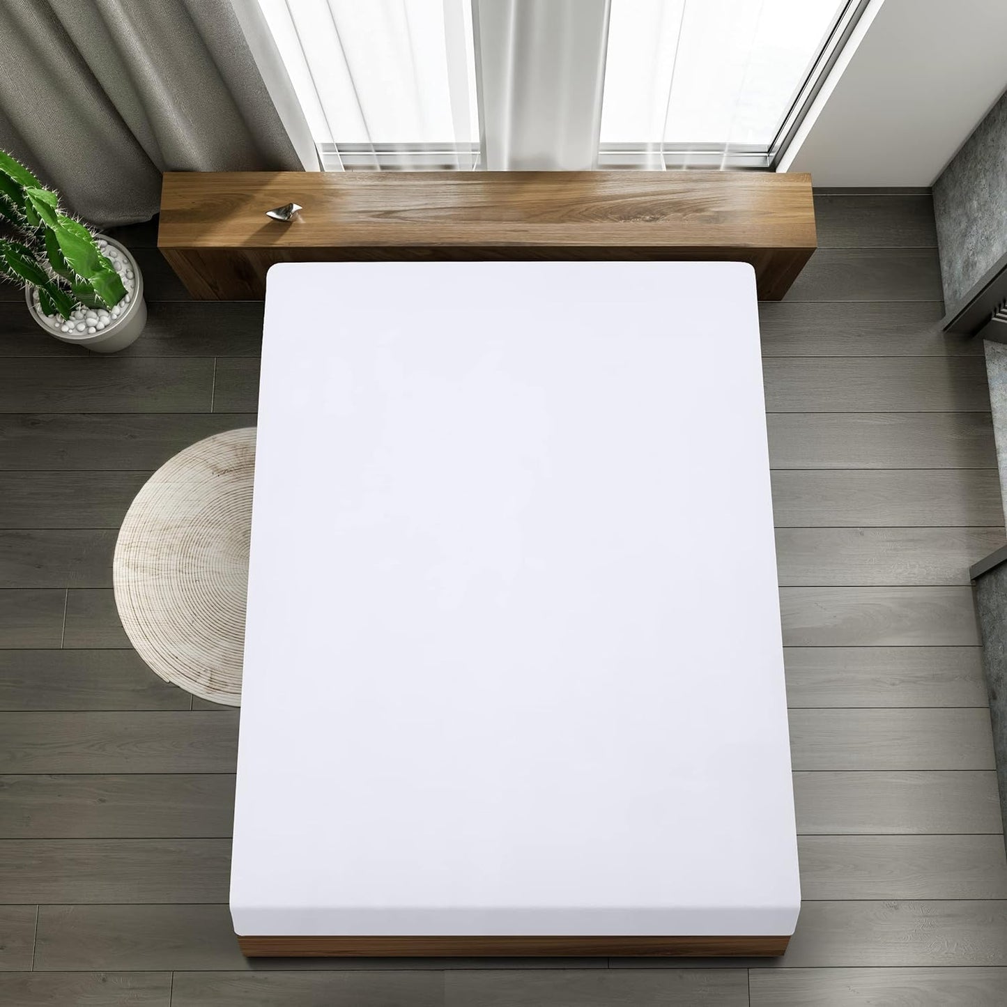 Utopia Bedding - Spannbettlaken 180x200cm - Grau - Gebürstete Polyester-Mikrofaser Spannbetttuch - 35 cm Tiefe Tasche