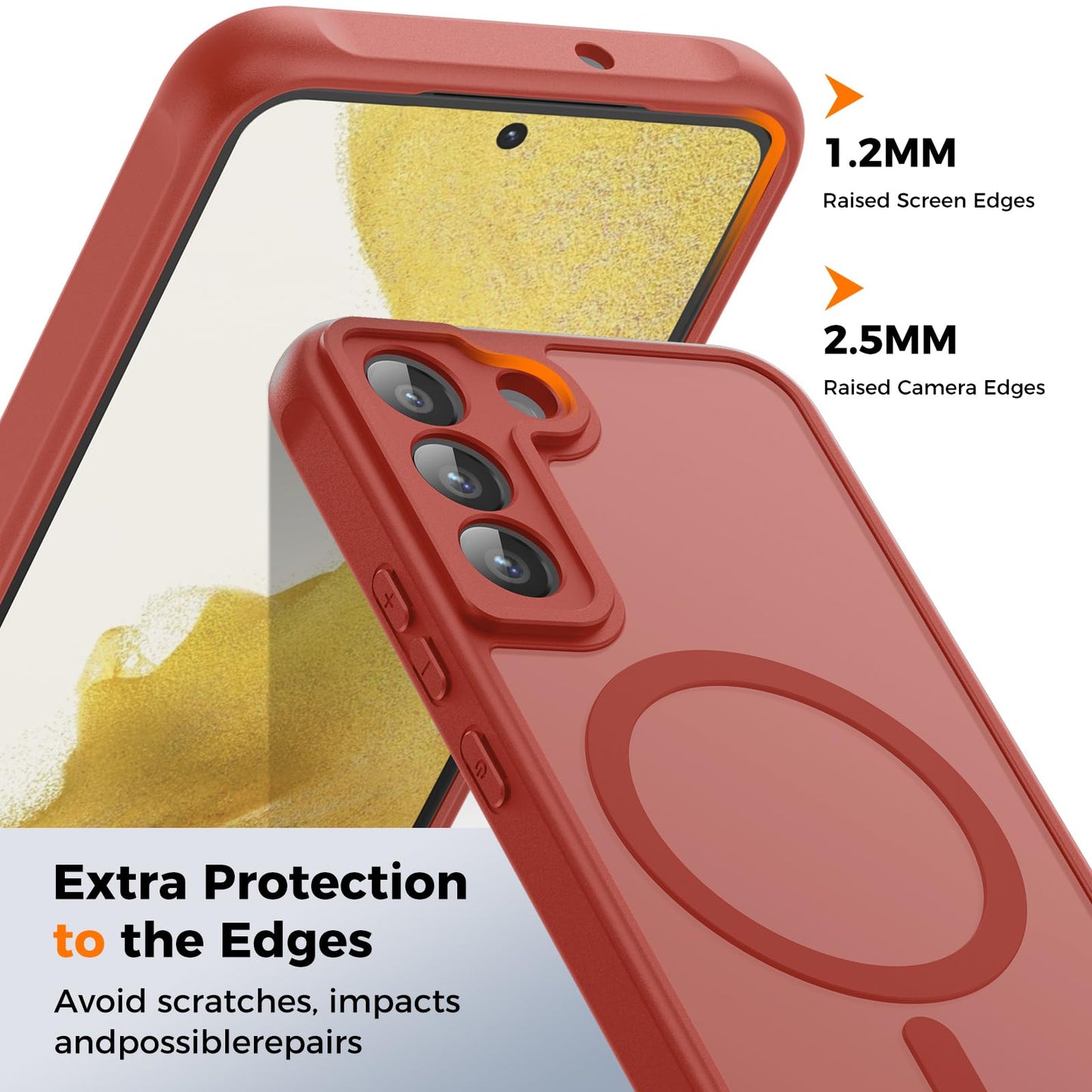 für Samsung Galaxy S25 Ultra Hülle für Magsafe, Magnetisch Handyhülle für S25 Ultra Hülle, Kameraschutz Stoßfeste Kratzfeste Durchscheinende Schutzhülle für Samsung S25 Ultra Case, Schwarz