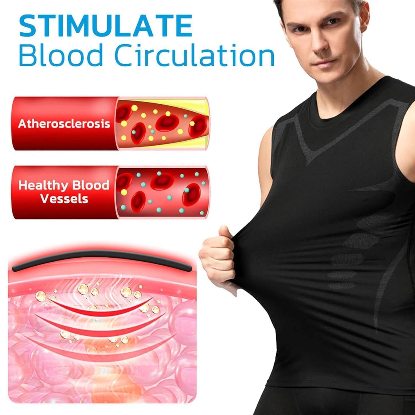 max muskel shirt,Aktivheld Body Shaper,aktivheld - Fit Weste, Vitalweste Duneva, Abnehmen Weste Herren,Duneva Abnehmweste,Vital Vest Abnehmweste,Vitalvest, Körperformendes Unterhemd Herren,abnehmweste