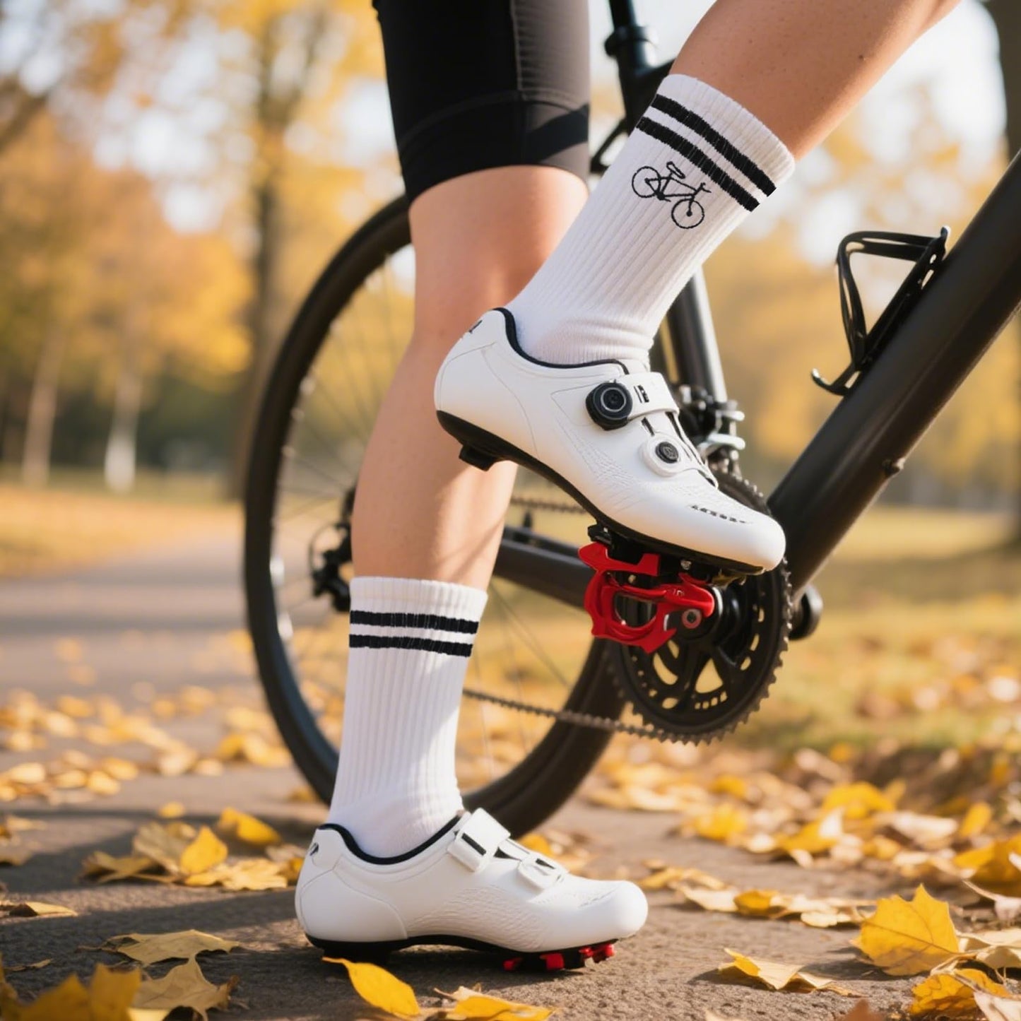 HUKUMA Rennrad Socken,35-46 Fahrradsocken Herren,Fahrrad Geschenk für Herren Damen,Rennrad Zubehör,Fahrradfahrer Tennissocken Accessoires,Lustiges Geschenk für Geburtstag Männer und Frauen