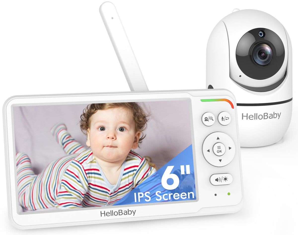 HelloBaby Babyphone mit Kamera, Kein WLAN, 5" IPS, HB6550, 3500 mAh