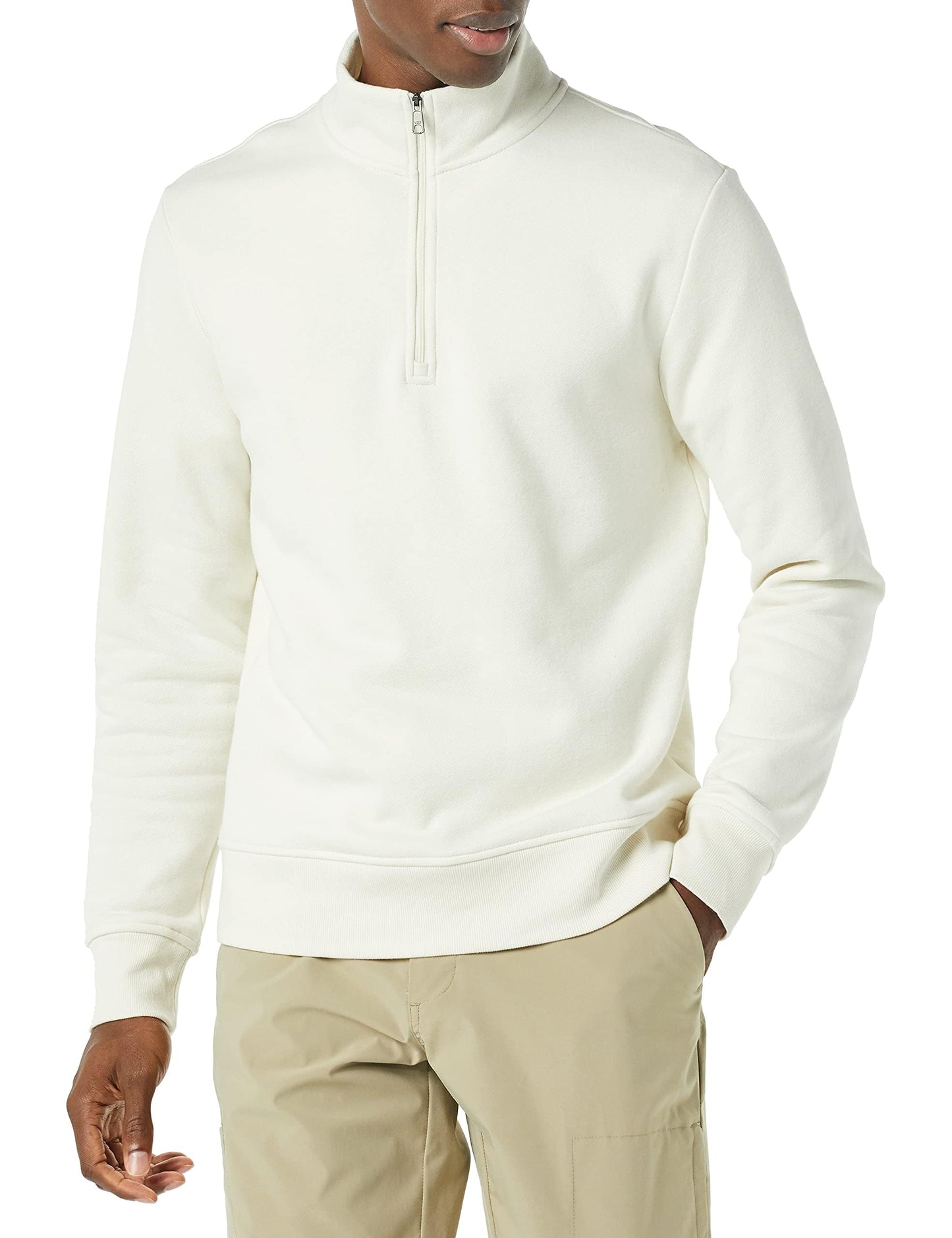 Amazon Essentials Men's Long Sleeve Fleece Quarter Zip Sweatshirt