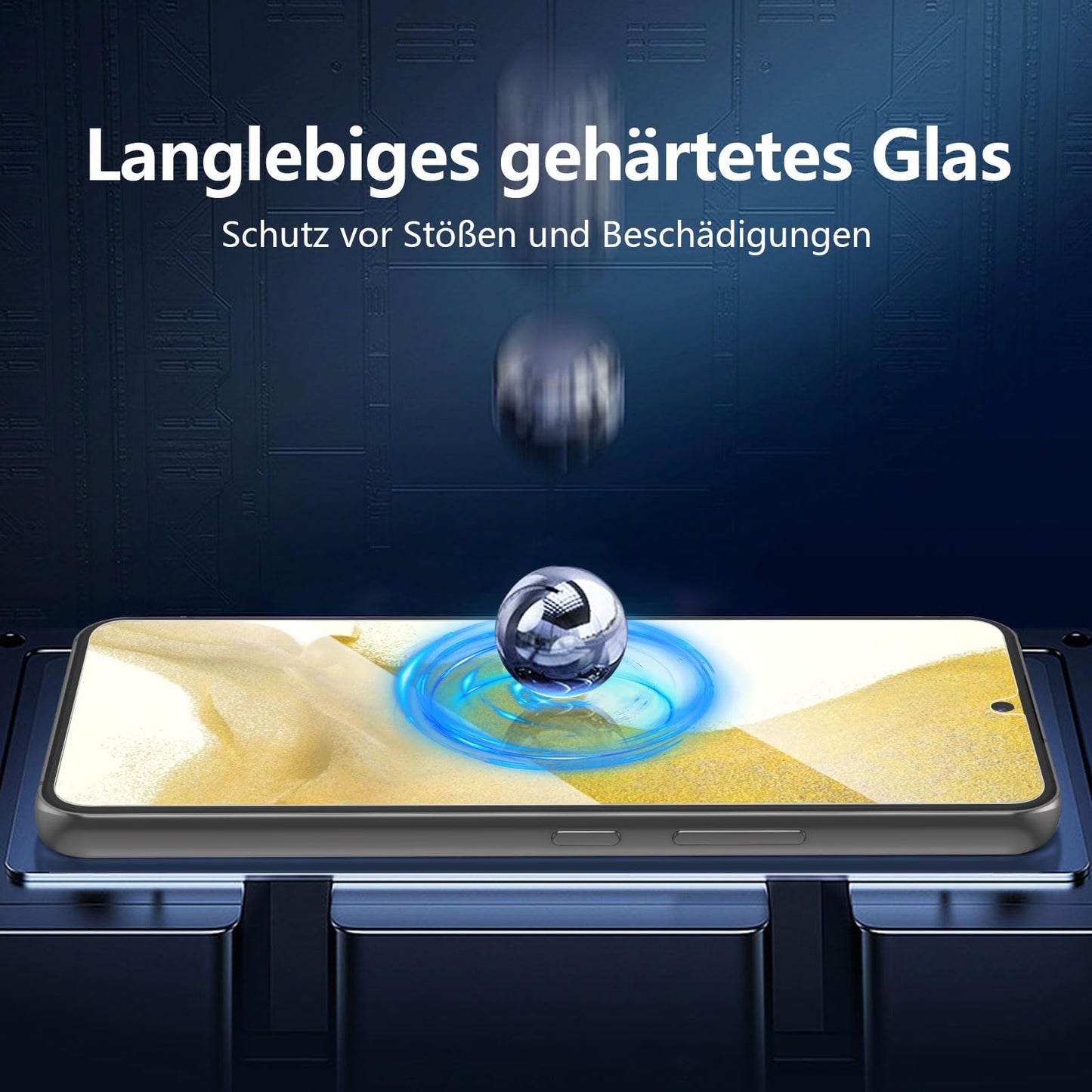 NEW'C Pack of 3 for Samsung Galaxy S25 Ultra Tempered Glass, Scratch Free, 9H Hardness, HD Screen Protector, Ultra Clear, Ultra Resistant