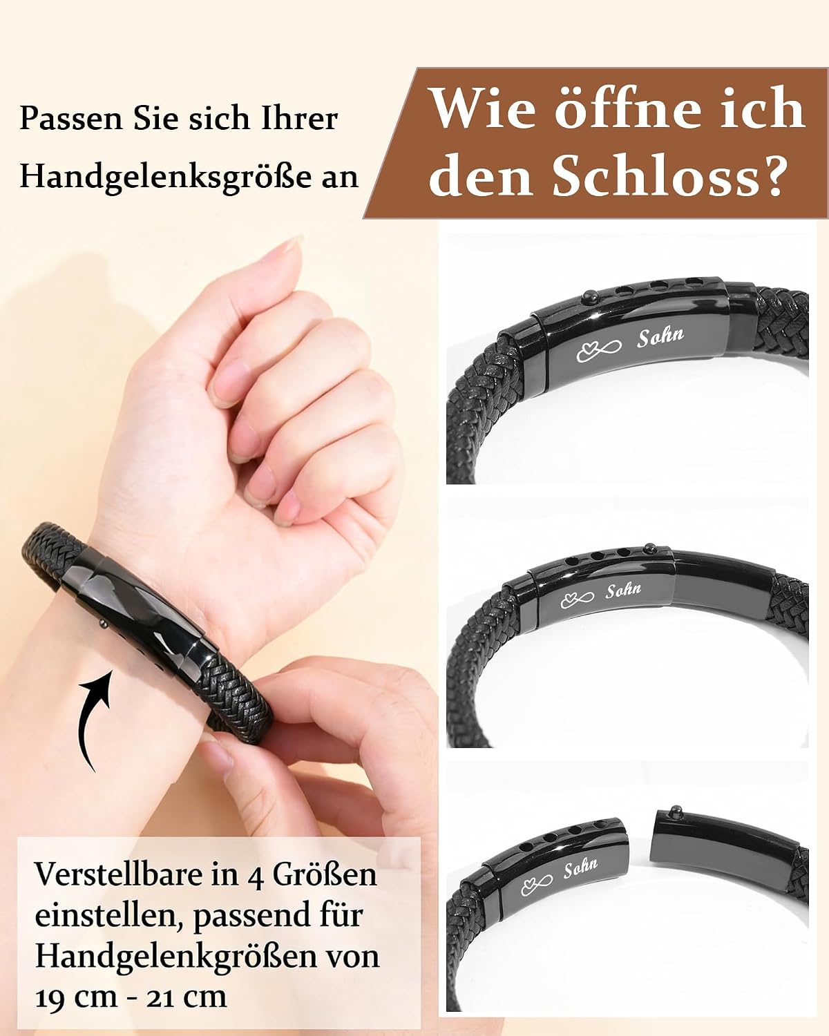 CheersLife Ich Liebe Dich Geschenke für Männer An Meinen Sohn Bruder Mann