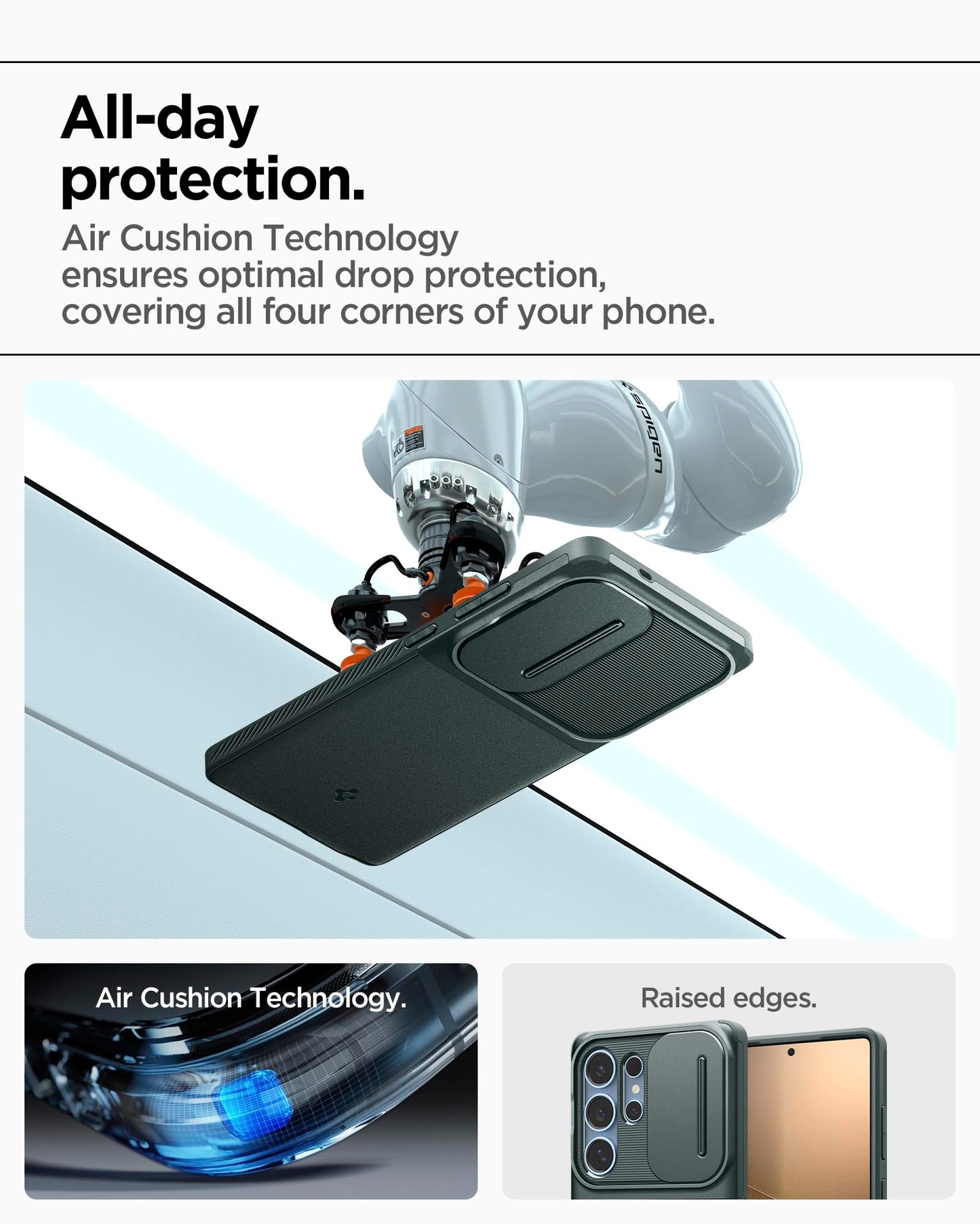 Spigen Optik Armor Case Compatible with Samsung Galaxy S25 Ultra - Black