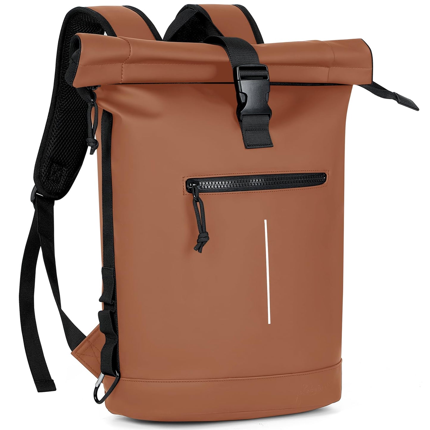 Lekeinchi Rolltop Rucksack Wasserdicht für Damen & Herren, Großer Laptop Rucksack mit Computerfach für 17 Zoll Laptop, Elegant Reiserucksack Daypack für Reisen, Radfahren, Uni Schule, Arbeit-Blau