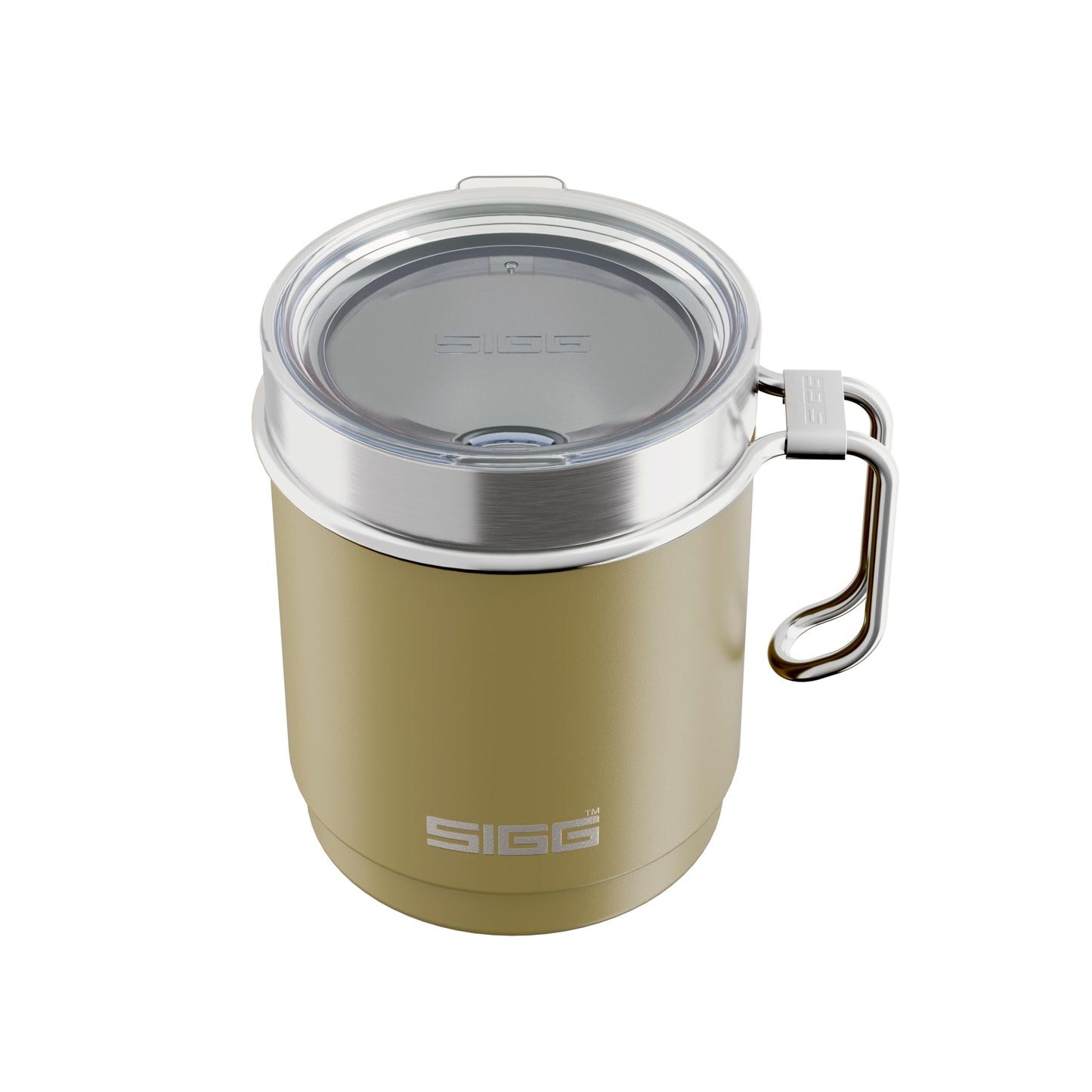 SIGG - Camp Thermobecher - Travel Mug Night Black - Mit Tritan-Deckel - Spülmaschinenfest - Mit Henkel - BPA-frei - Isolierbecher doppelwandig - Weiss - 0,3L, 6053.80