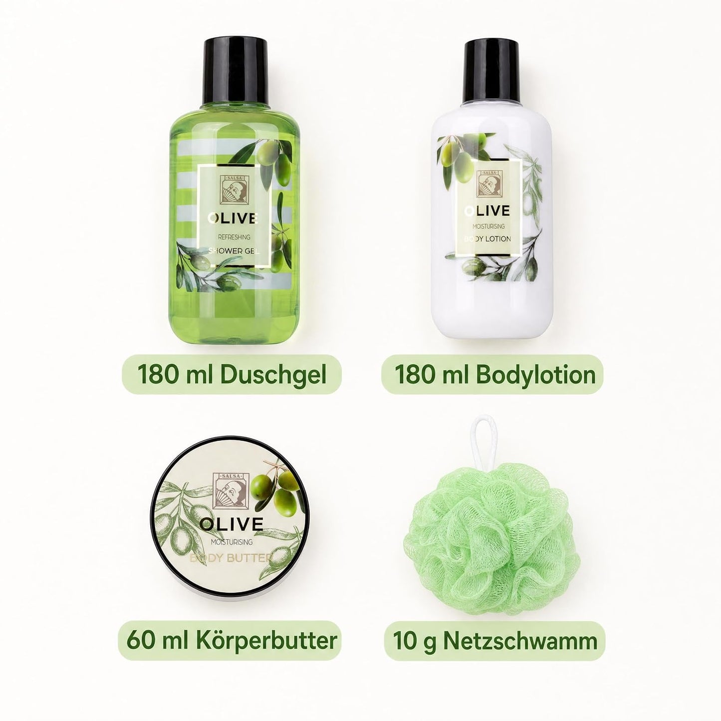 Accentra Geschenkset OLIVE in Geschenkbox, 4-teilig