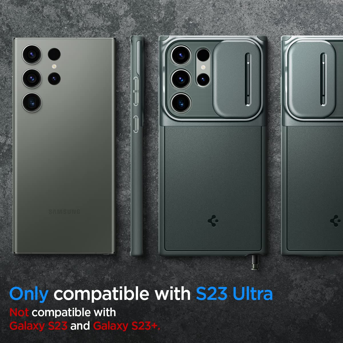 Spigen Optik Armor Case Compatible with Samsung Galaxy S25 Ultra - Black