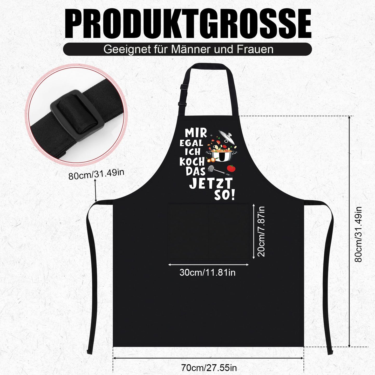 Lustige Kochschürze für Männer,Grillschürze Verstellbare Schürze