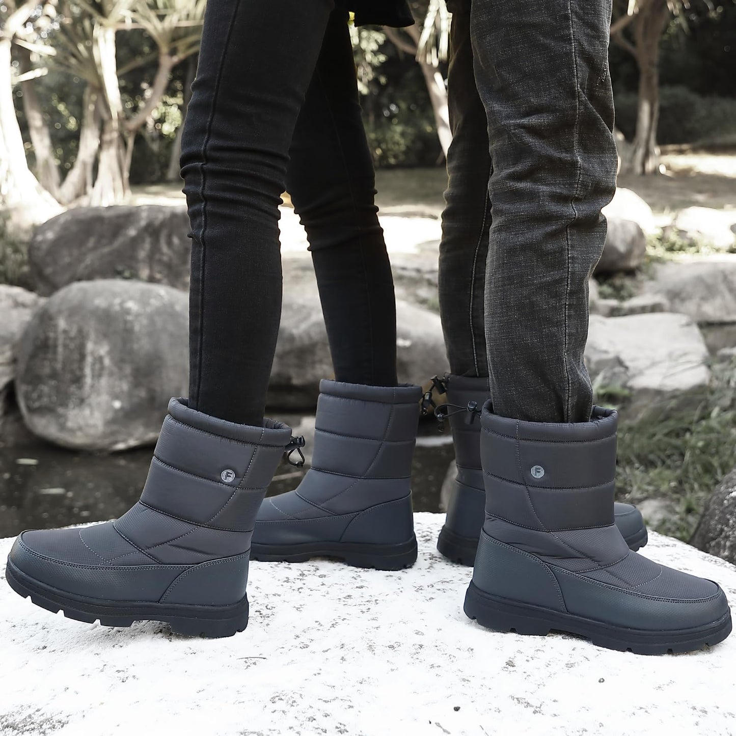 BARFULKER Winterschuhe Herren Damen Winterstiefel Outdoor Warm Gefüttert Schneestiefel,Gr.36-46 EU