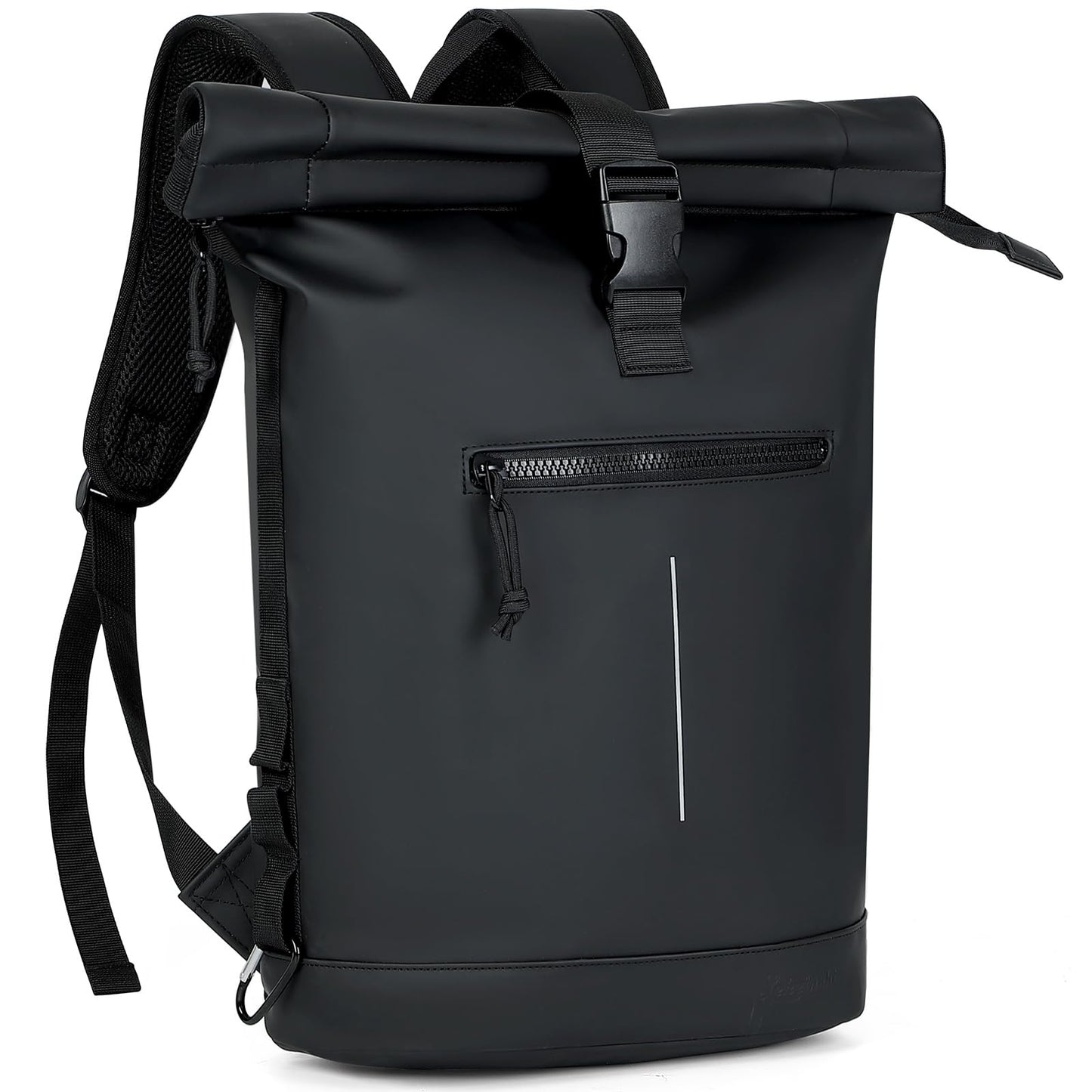 Lekeinchi Rolltop Rucksack Wasserdicht für Damen & Herren, Großer Laptop Rucksack mit Computerfach für 17 Zoll Laptop, Elegant Reiserucksack Daypack für Reisen, Radfahren, Uni Schule, Arbeit-Blau