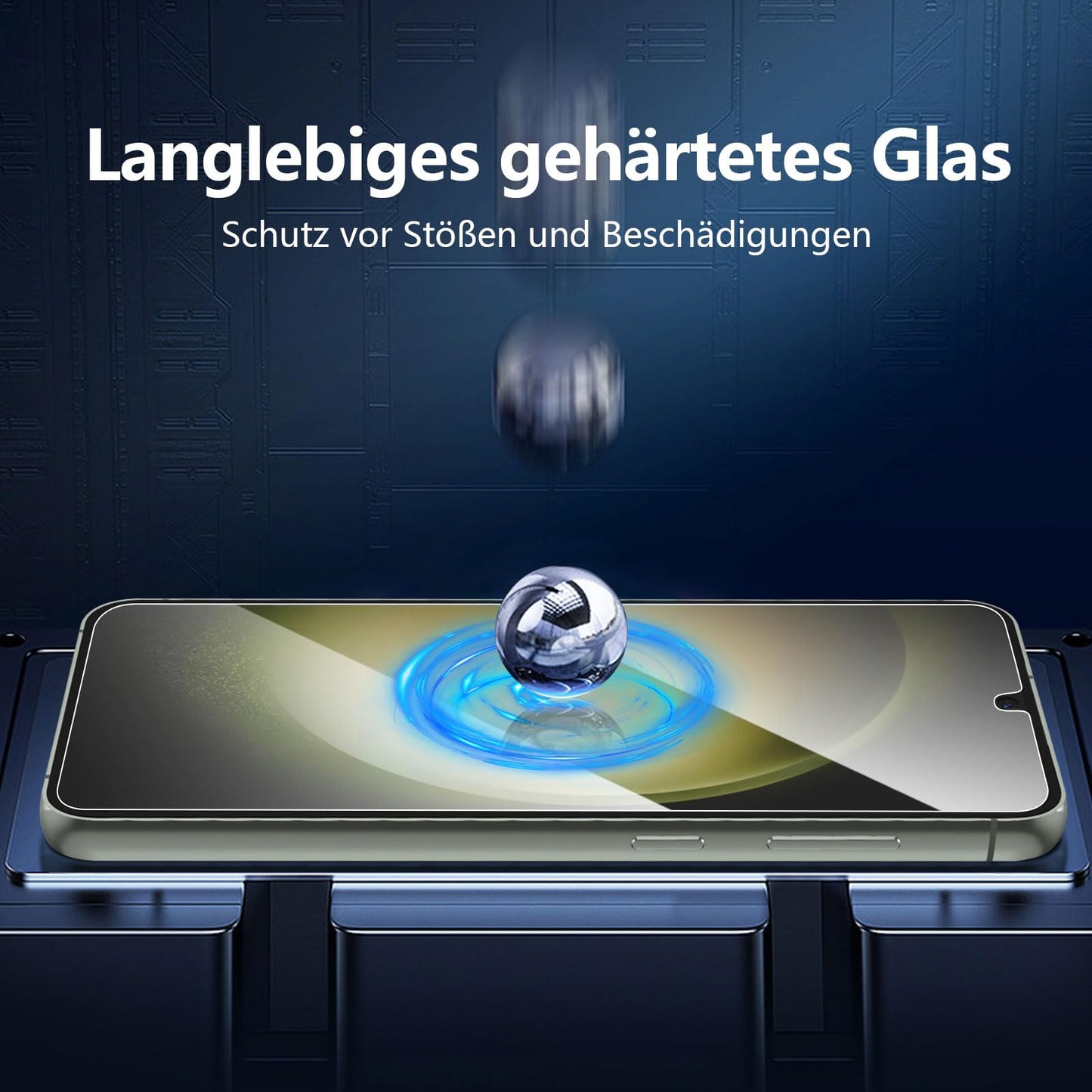 NEW'C Pack of 3 for Samsung Galaxy S25 Ultra Tempered Glass, Scratch Free, 9H Hardness, HD Screen Protector, Ultra Clear, Ultra Resistant