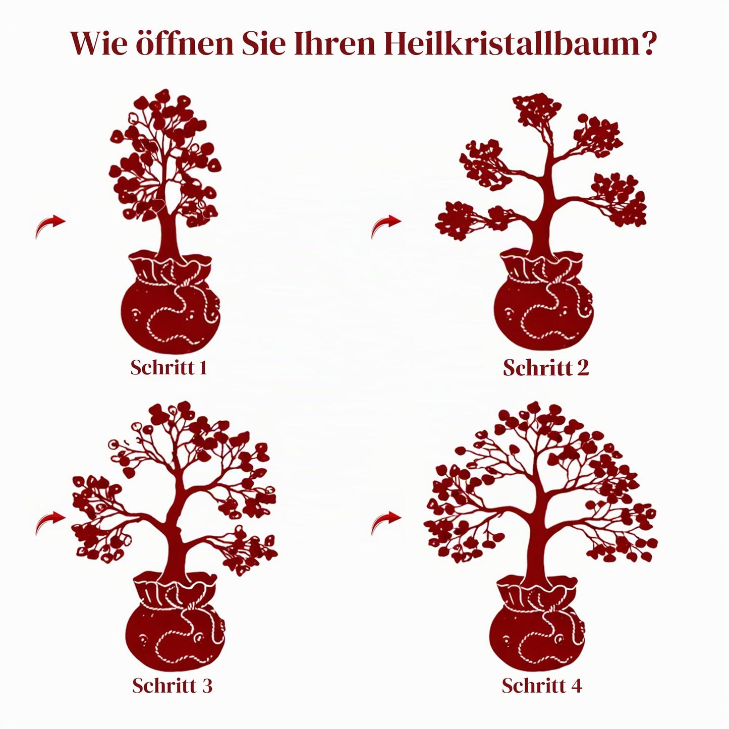 Crocon Der Originale Lebensbaum 7 Chakra Kristall Baum Geschenke für Frauen