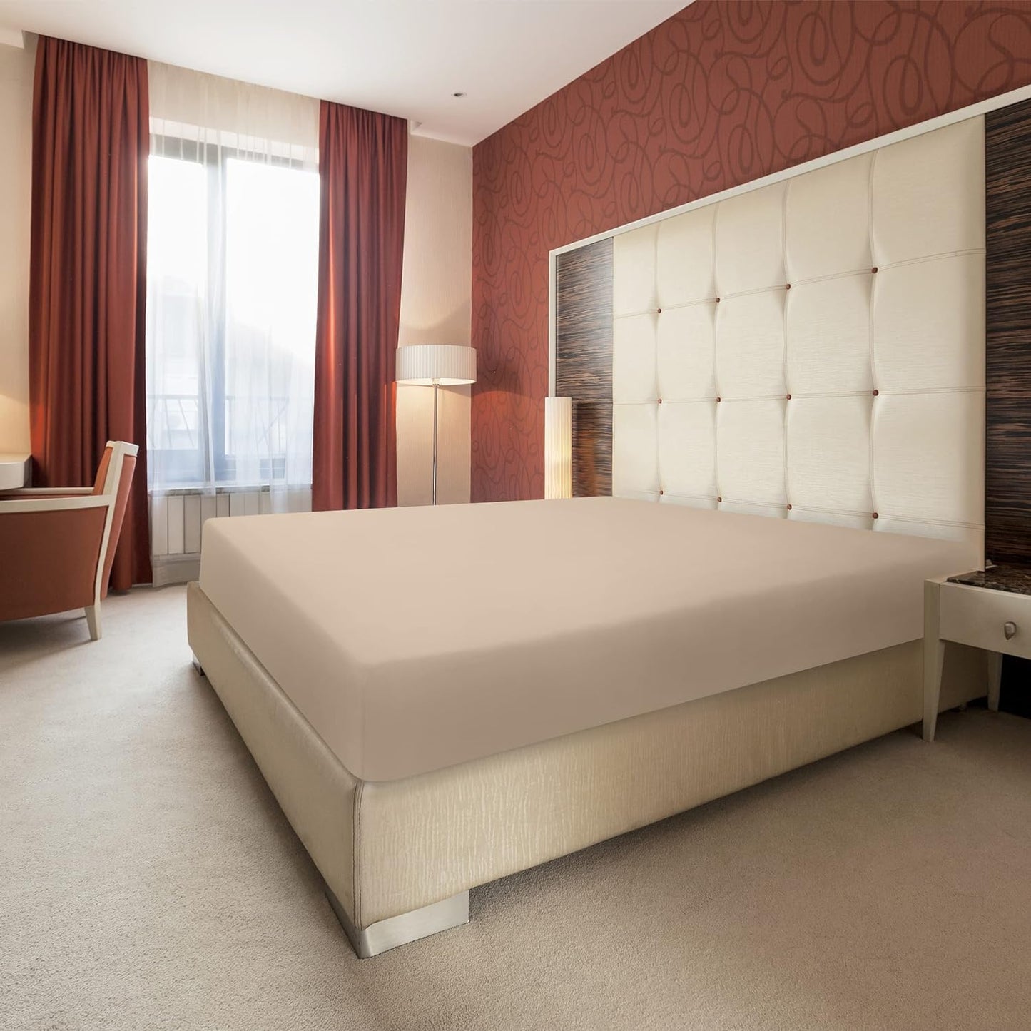 Utopia Bedding - Spannbettlaken 180x200cm - Grau - Gebürstete Polyester-Mikrofaser Spannbetttuch - 35 cm Tiefe Tasche