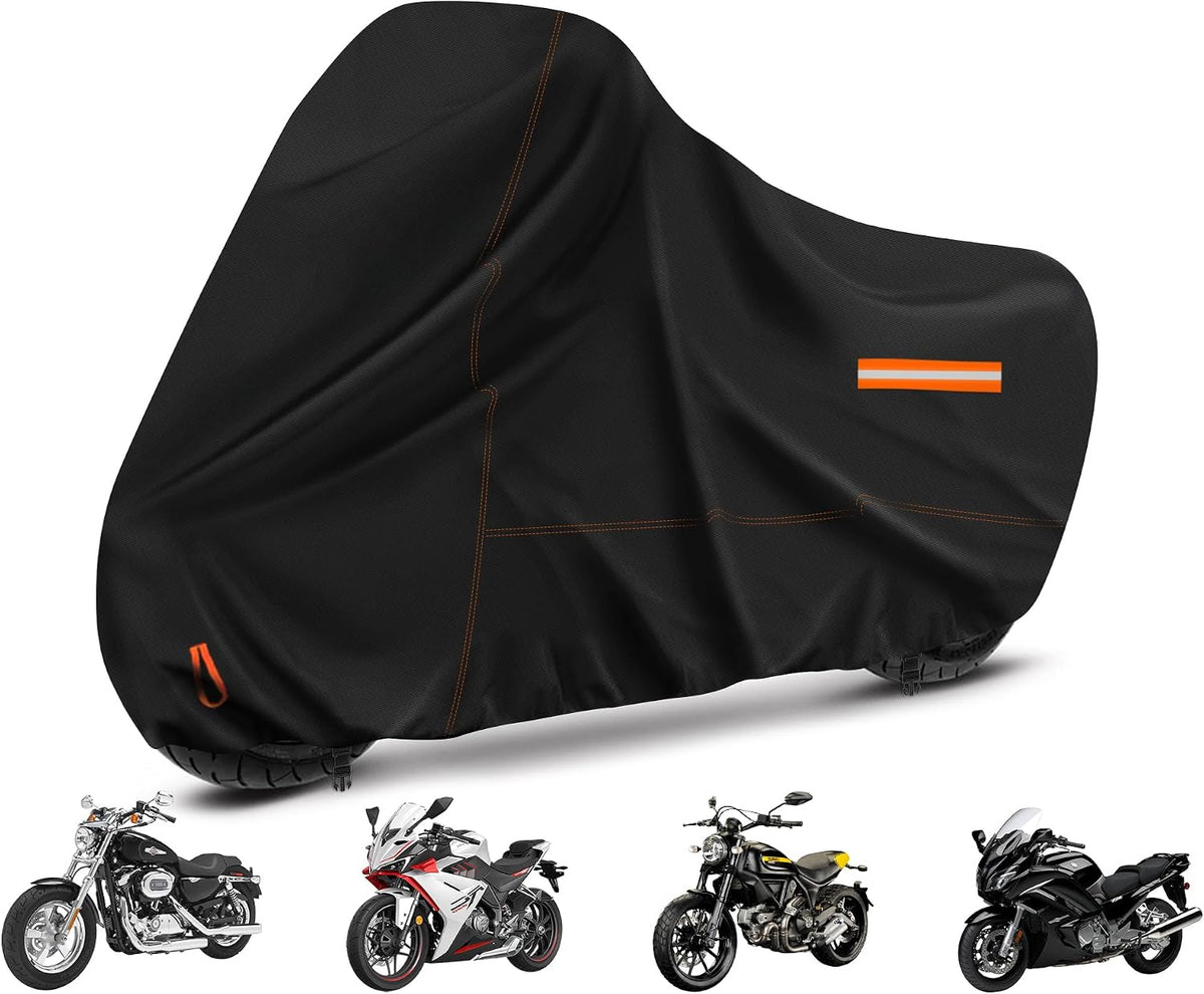 Enzeno Motorrad Abdeckplane Outdoor,245x106x125cm Motorradplane Wasserdicht