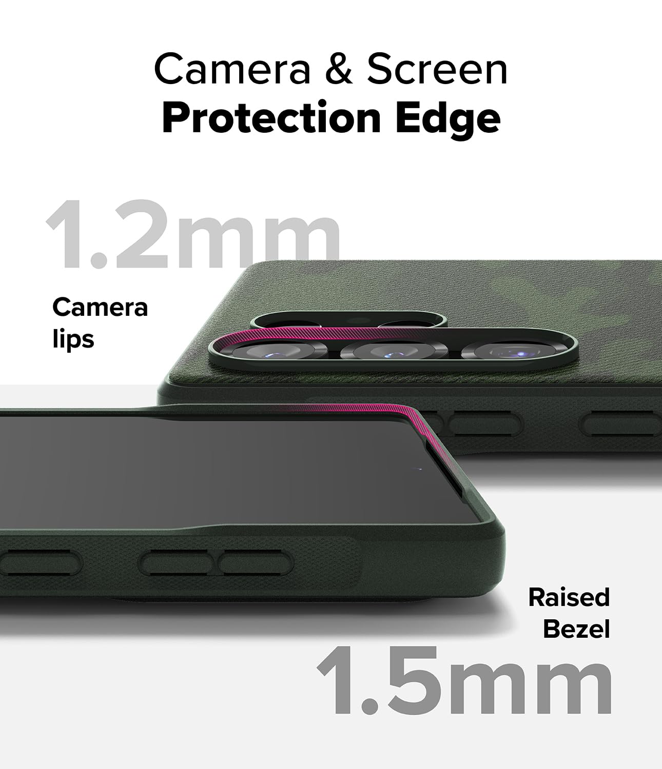 Ringke Onyx Case Compatible with Samsung Galaxy S25 Ultra, Firm Grip, Non-Slip Elegant Design, Perfect Fit, TPU Shockproof Scratch-Resistant Unique Texture Mobile Phone Case, Dark Green