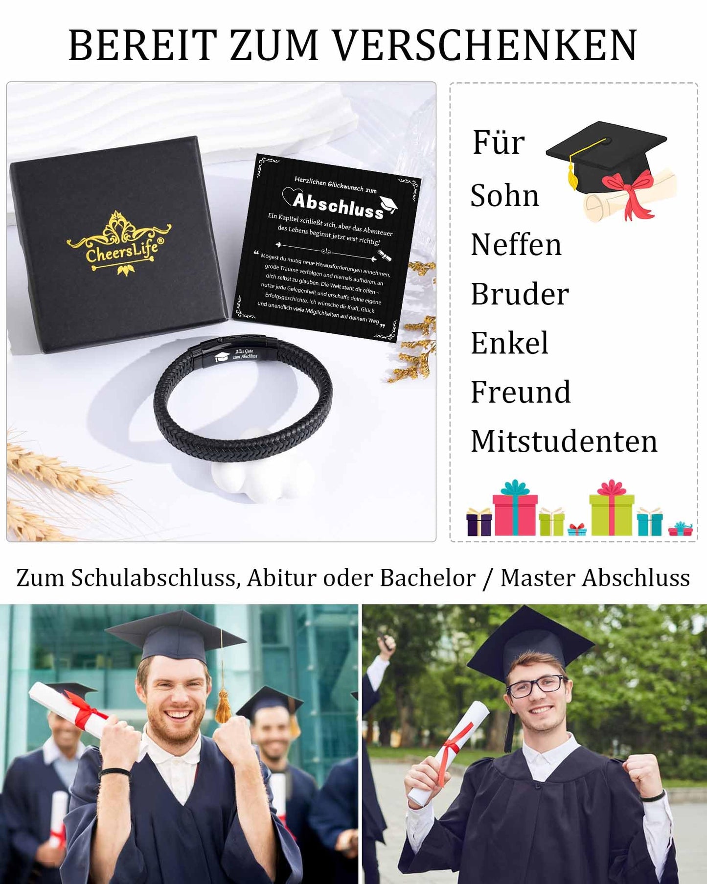 CheersLife Ich Liebe Dich Geschenke für Männer An Meinen Sohn Bruder Mann